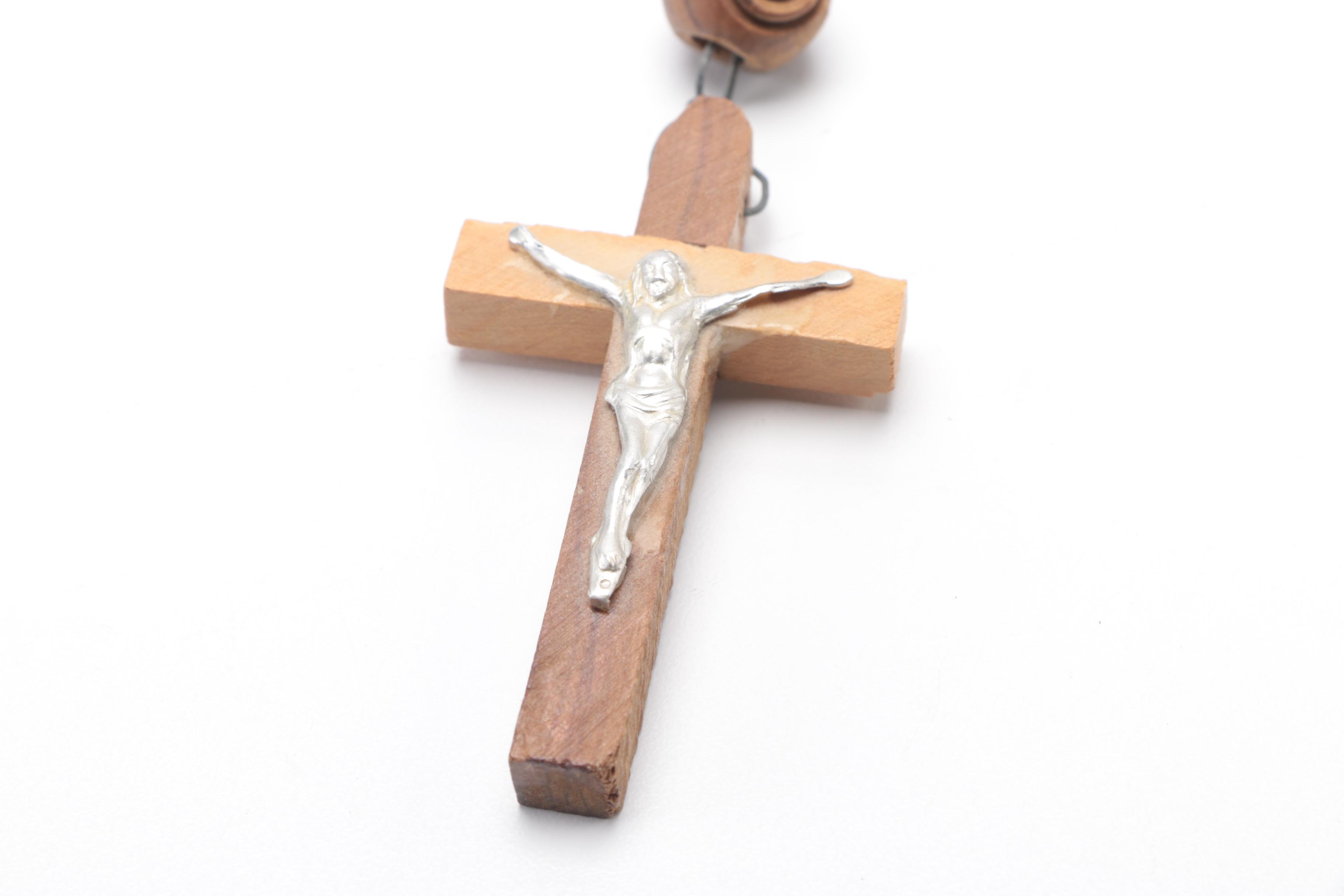 Christian Religious Figures and Rosary