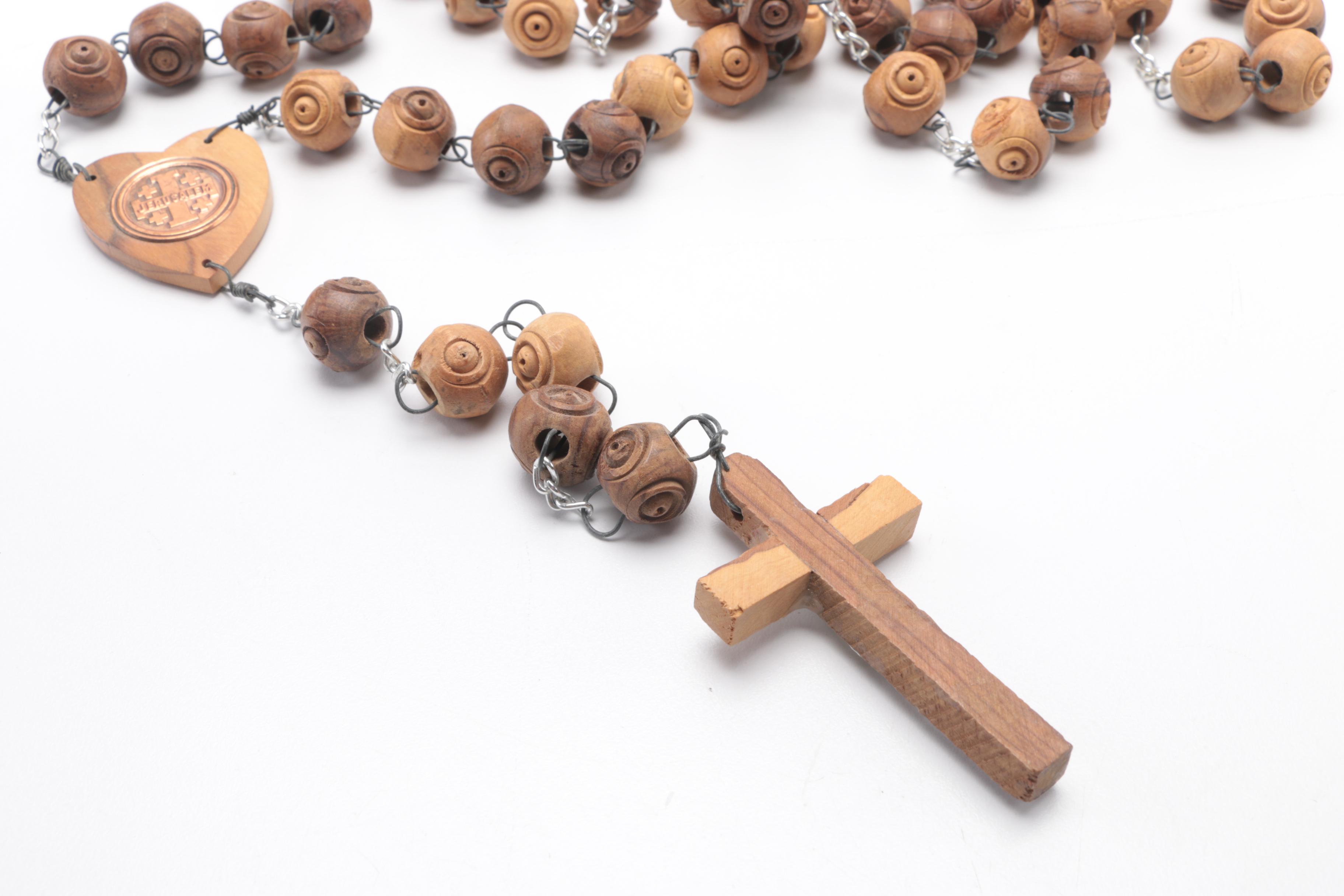 Christian Religious Figures and Rosary