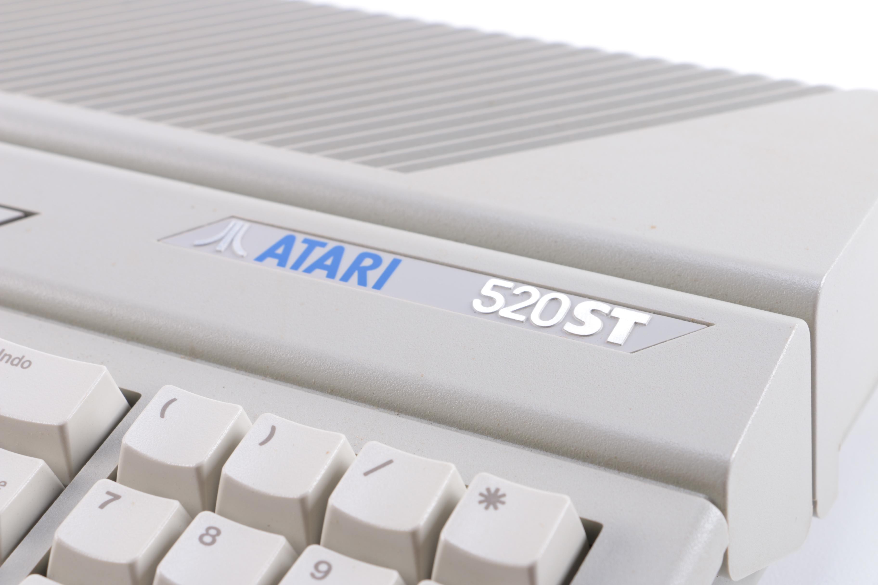 Atari 520ST with Monitor, Manuals, and Other Accessories
