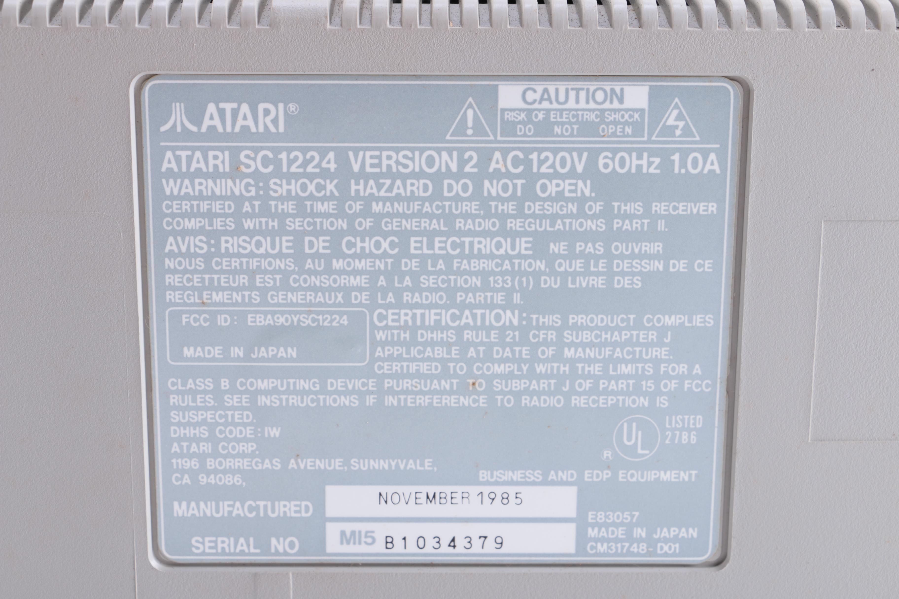 Atari 520ST with Monitor, Manuals, and Other Accessories