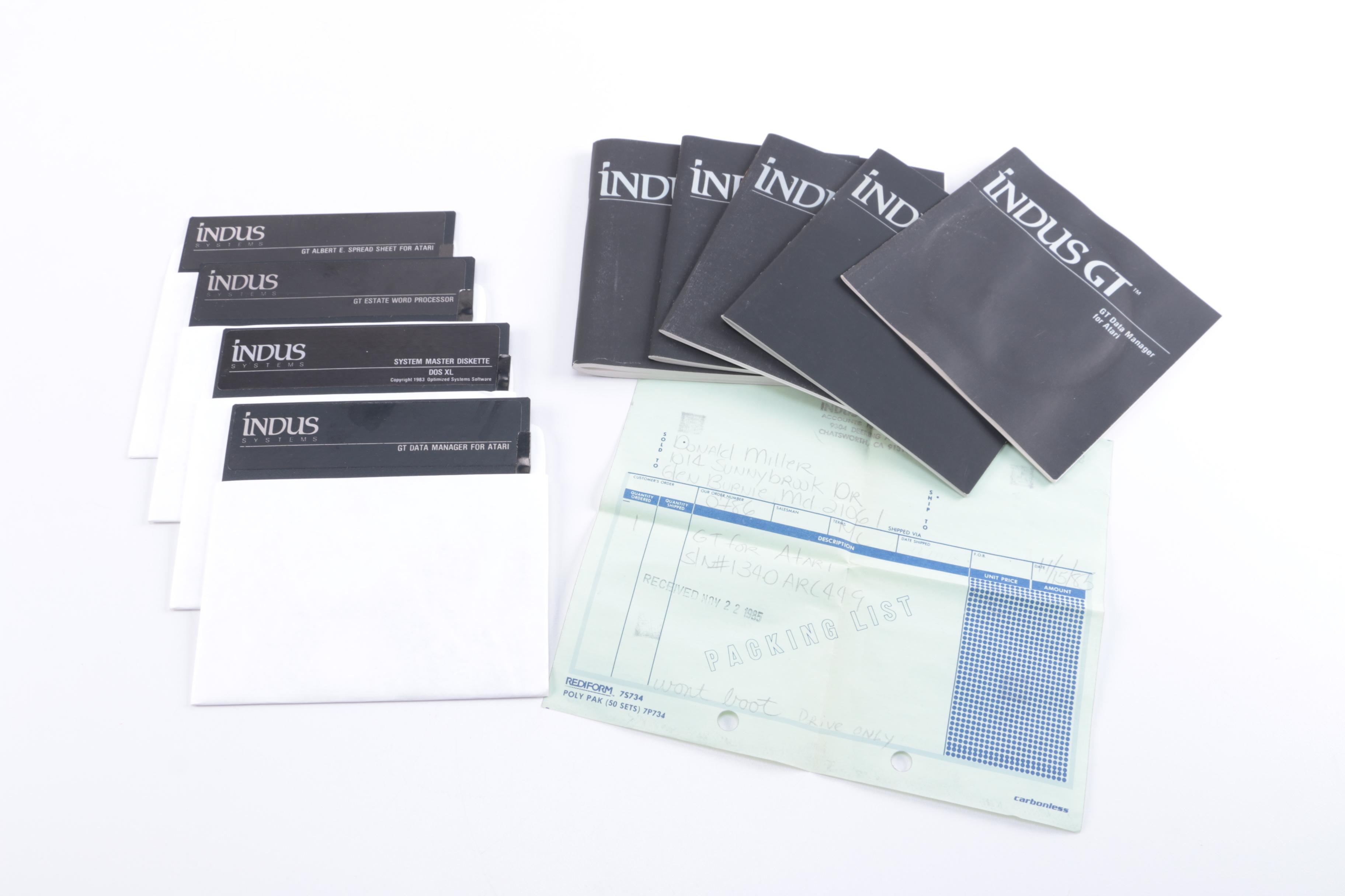 Atari 520ST with Monitor, Manuals, and Other Accessories