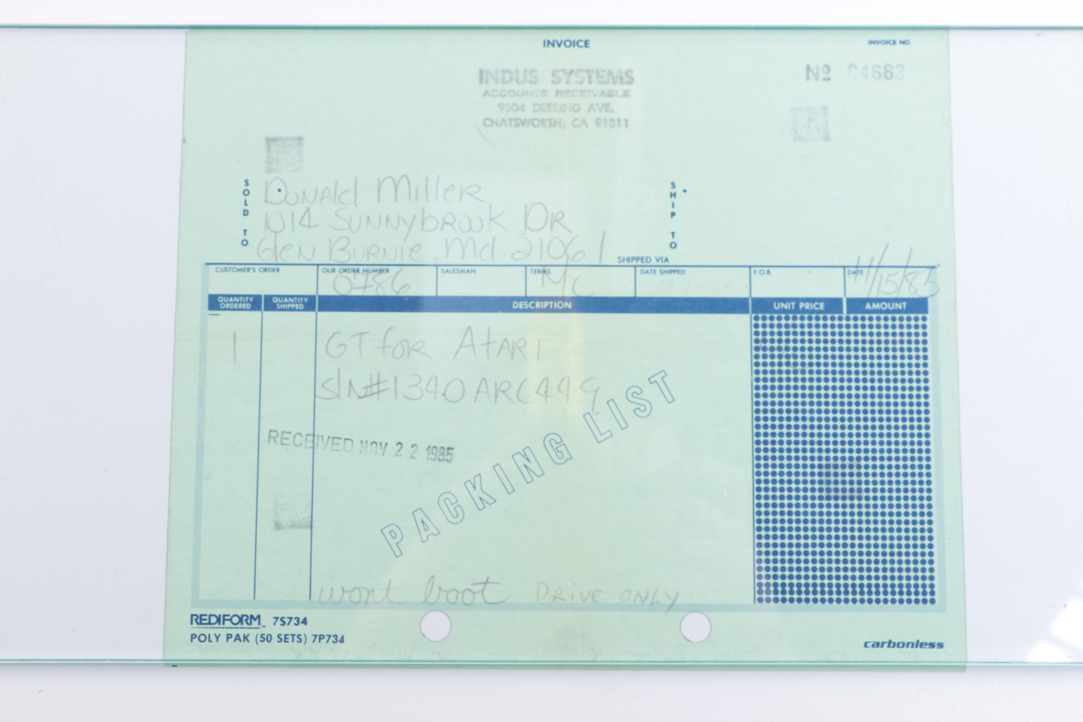 Atari 520ST with Monitor, Manuals, and Other Accessories