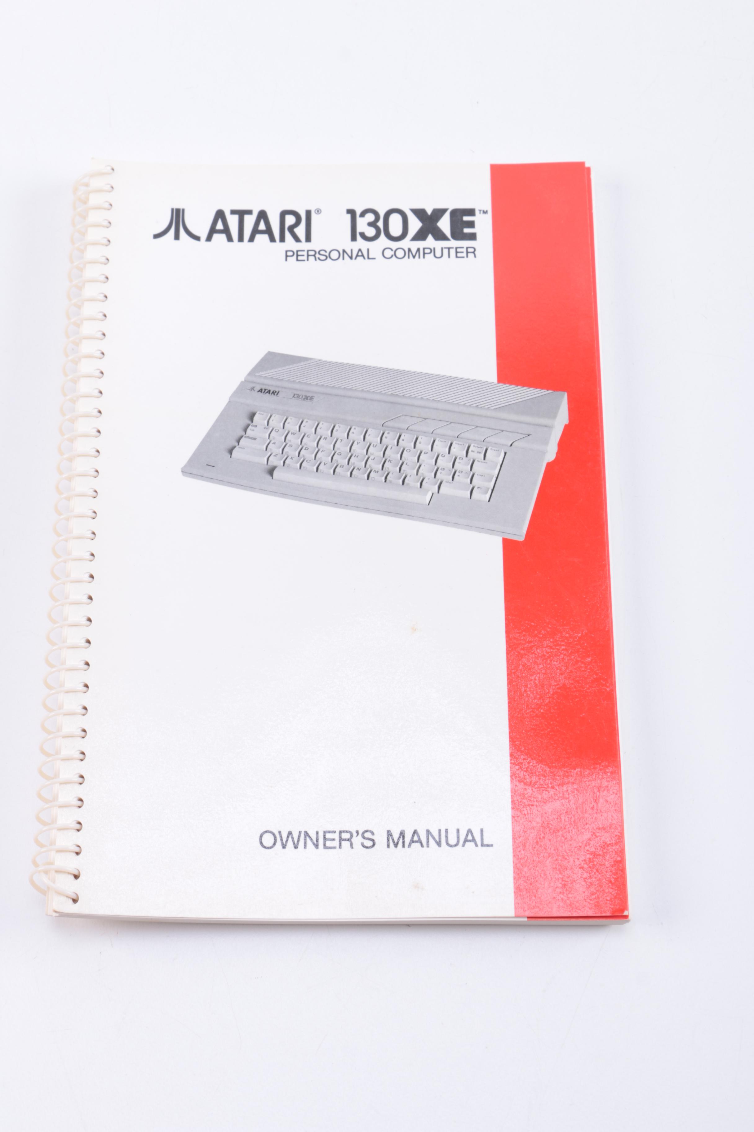 Atari 520ST with Monitor, Manuals, and Other Accessories