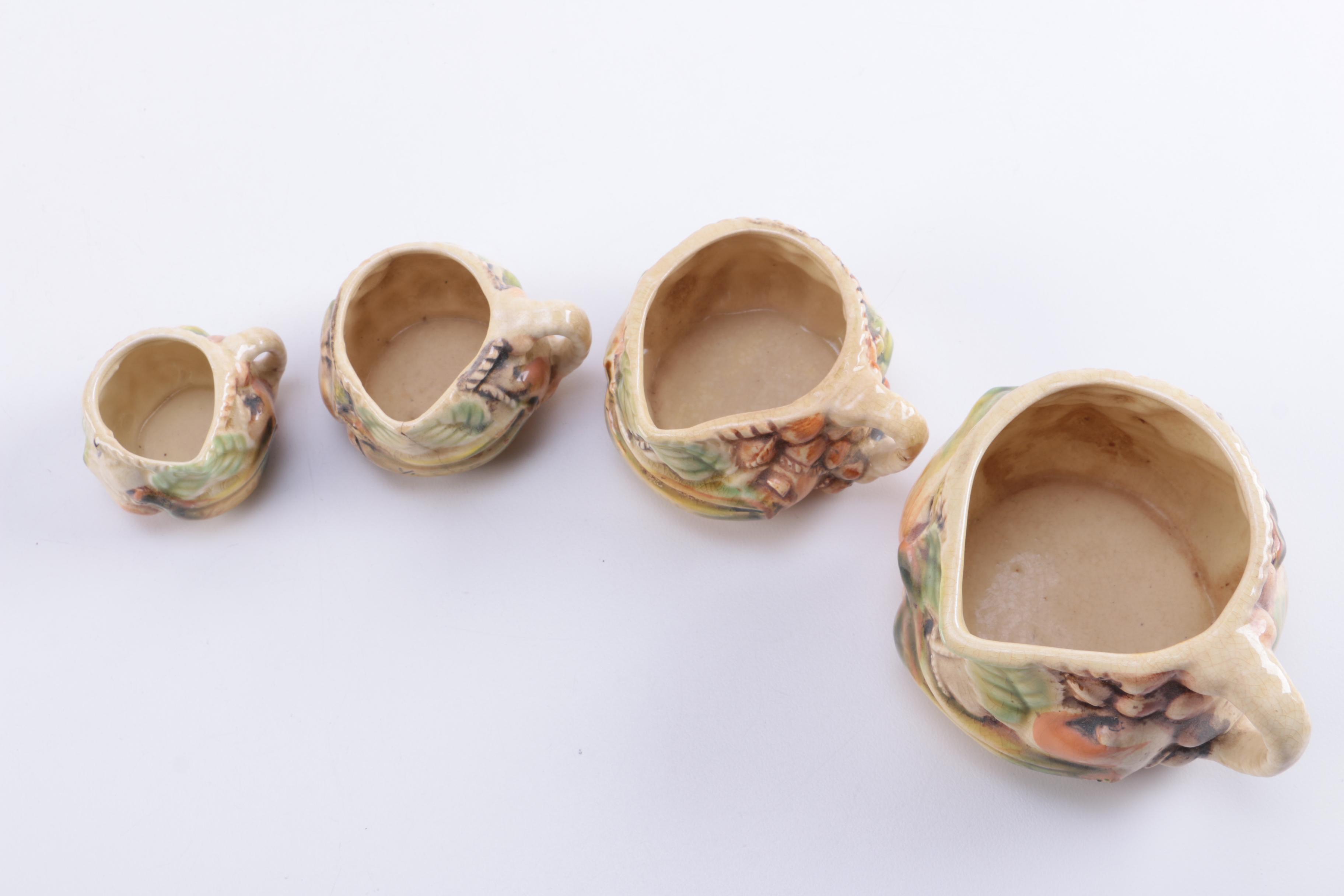 Fruit-Themed Ceramic Measuring Cup Set