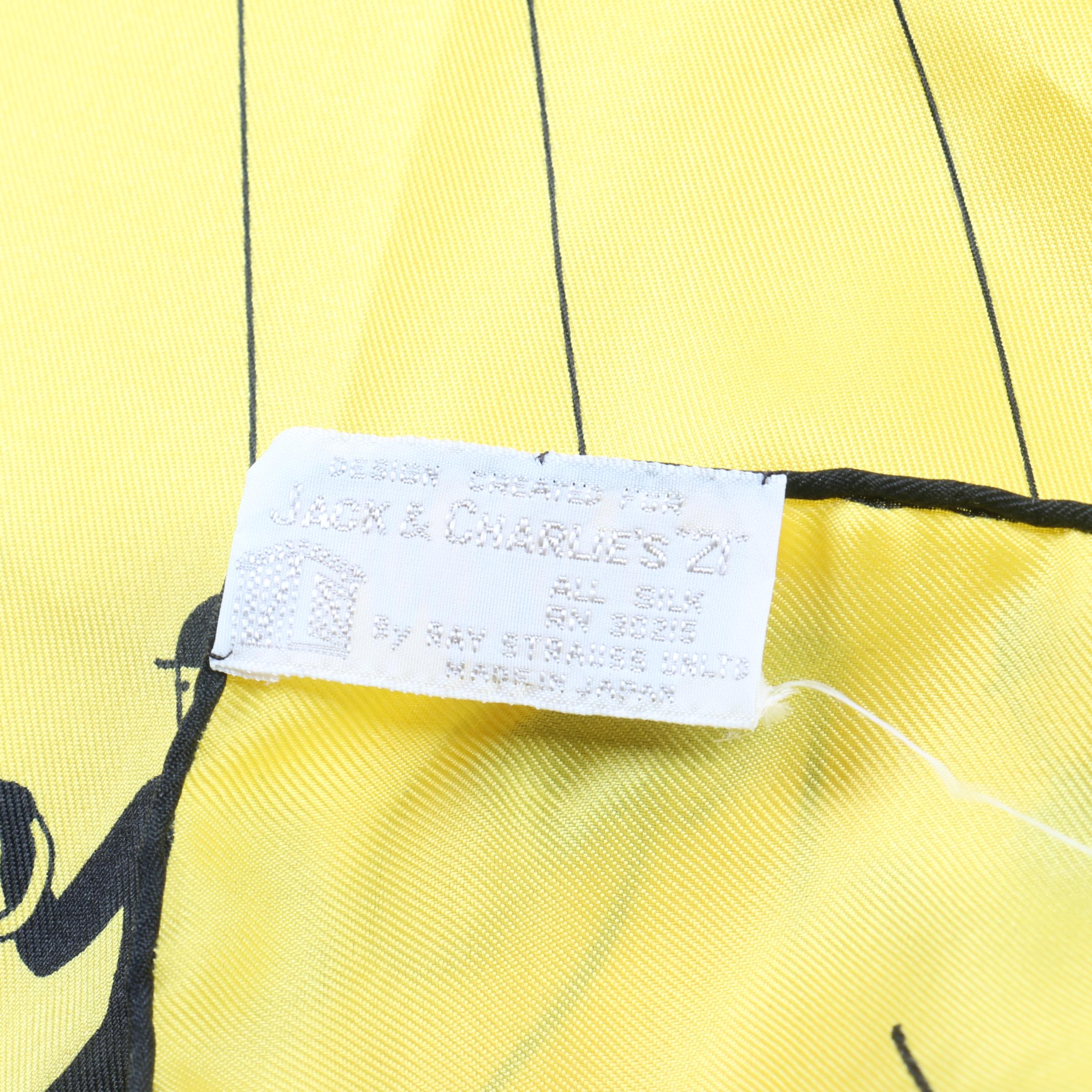 Jack & Charlie's "21" Silk Scarf