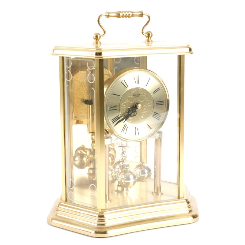 Brass Bulova Carriage Clock