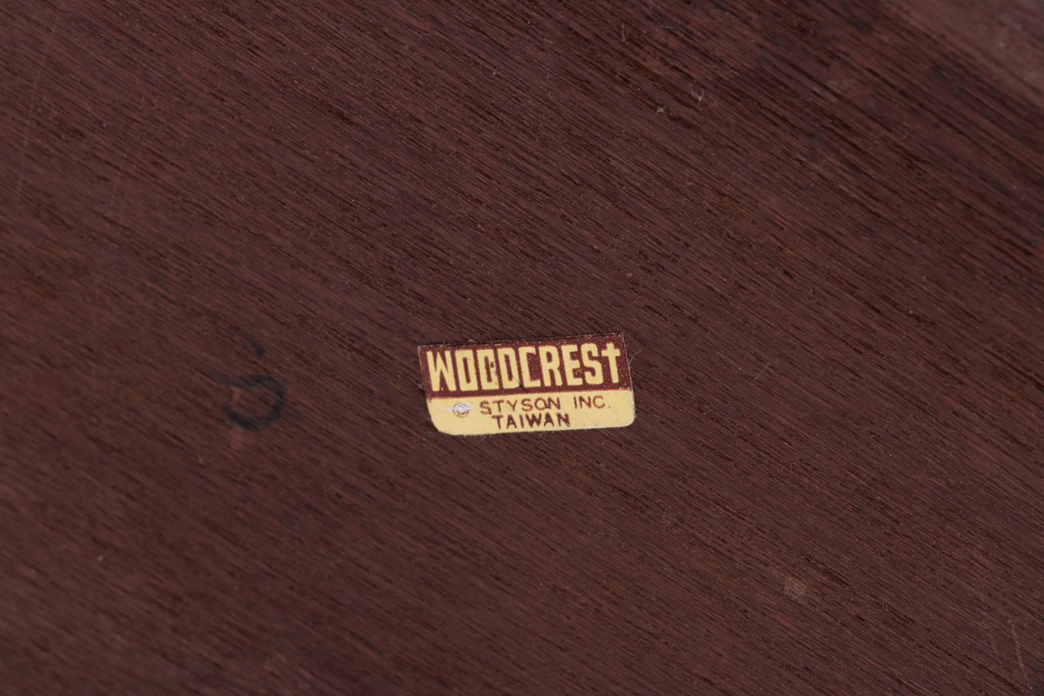 Four Vintage Wood Canister Set with Salt & Pepper Shakers