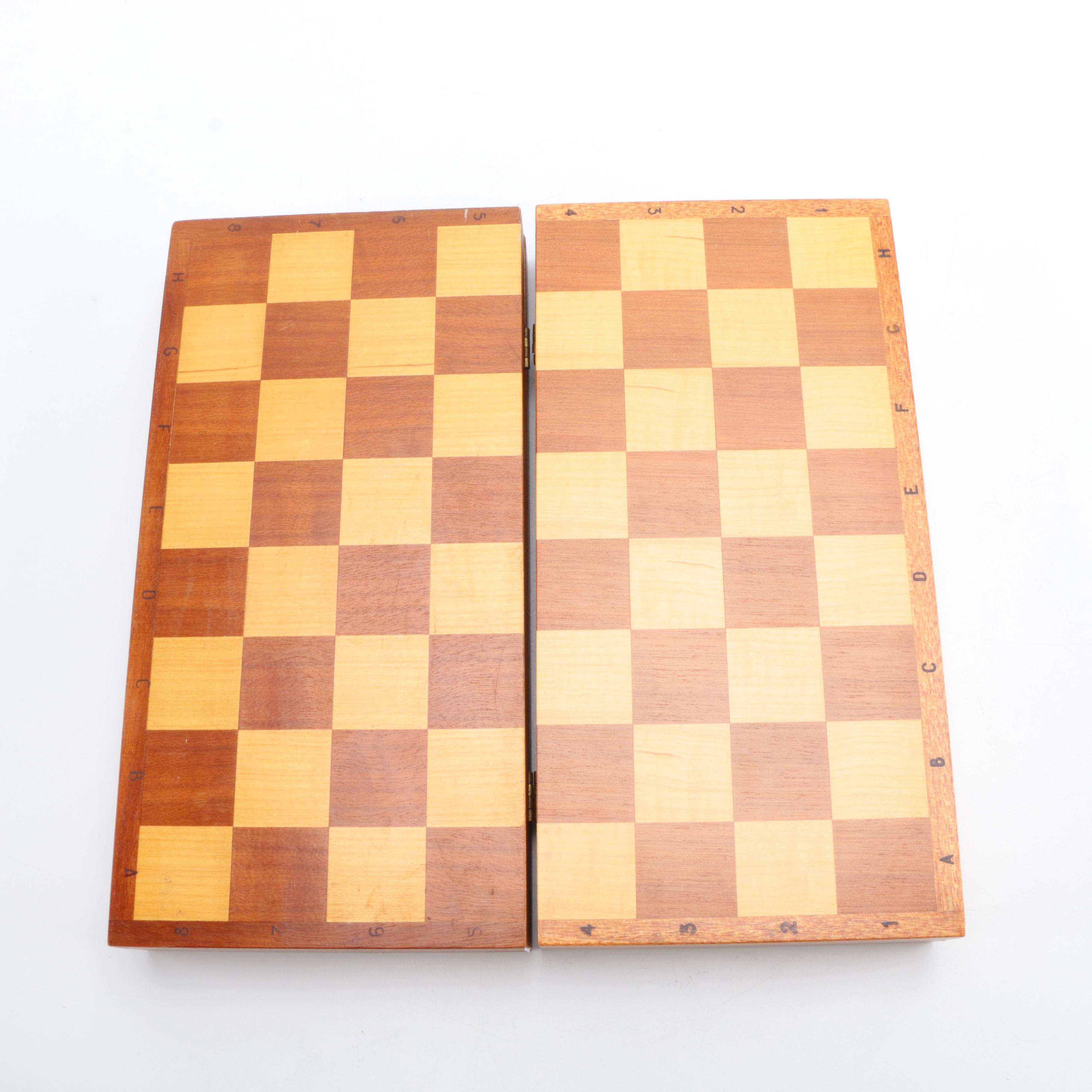 Russian Metryoshka Chess Sets and Board