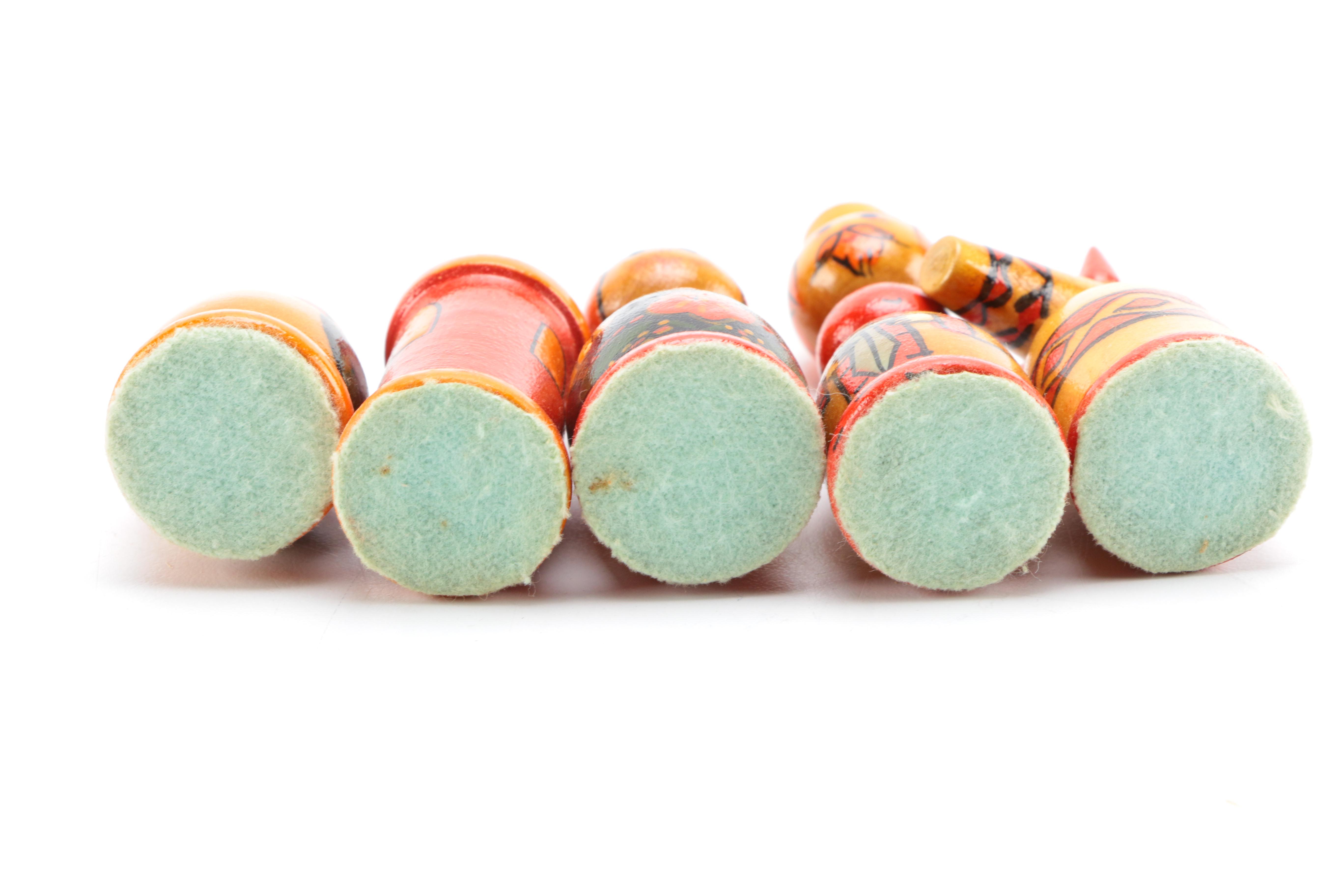 Russian Metryoshka Chess Sets and Board