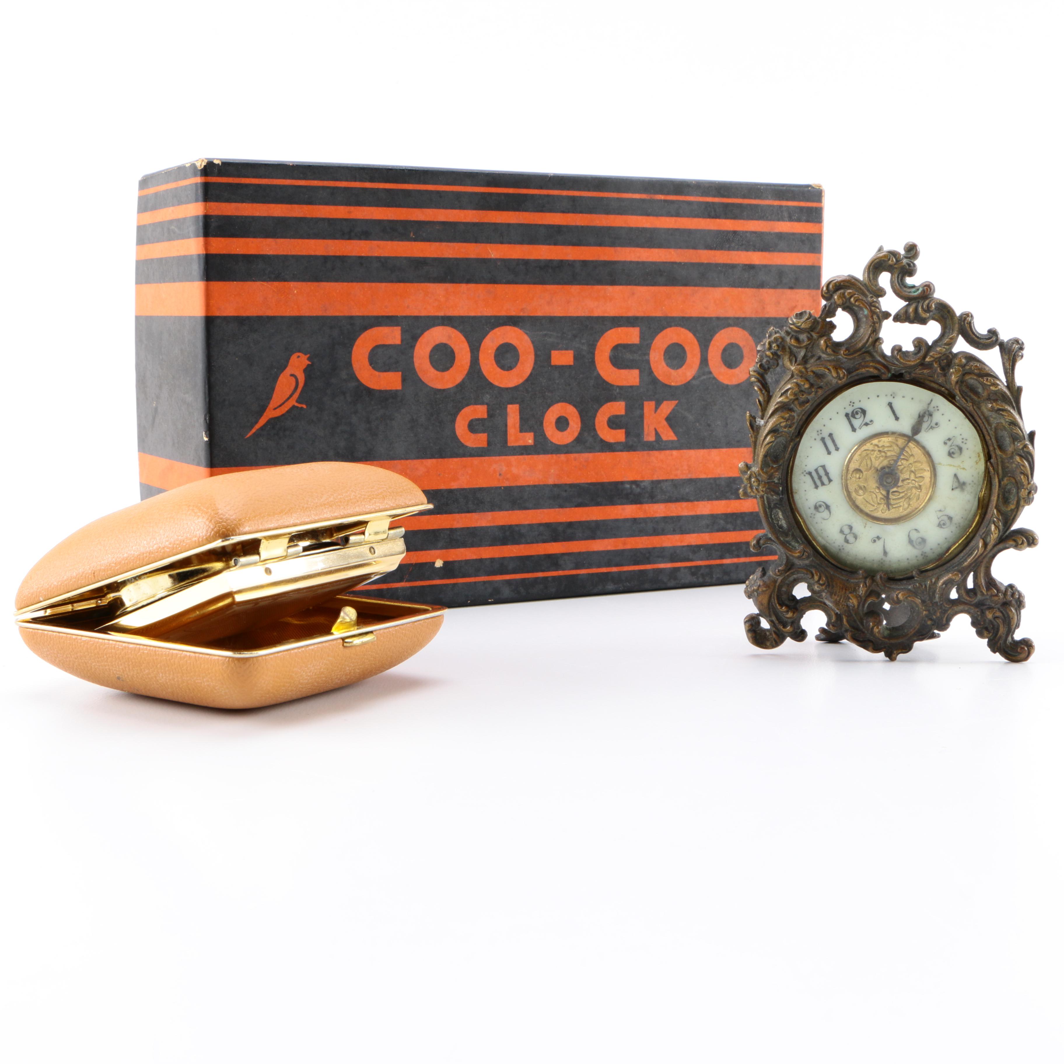 Small Cuckoo Clock and Other Assorted Clocks