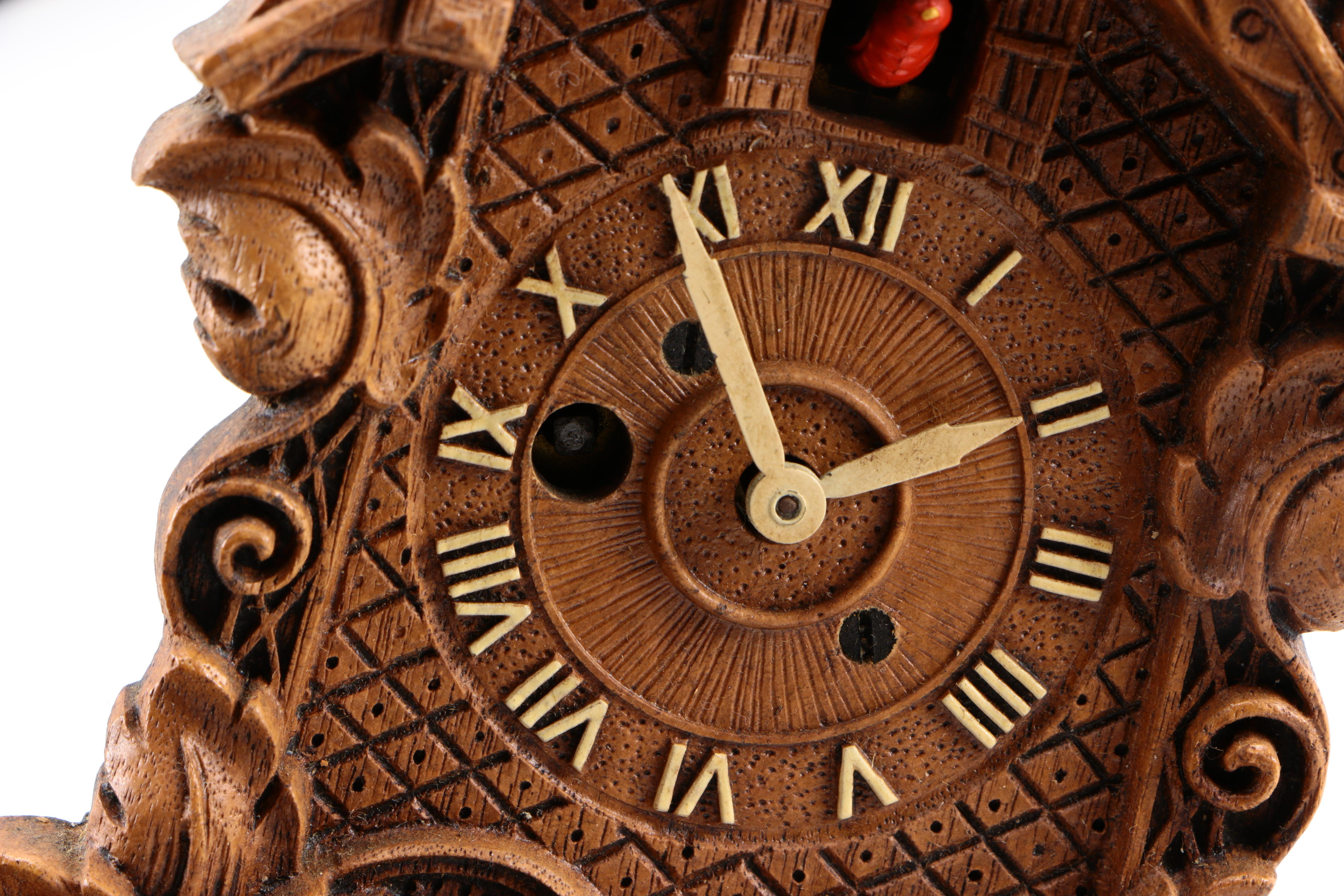 Small Cuckoo Clock and Other Assorted Clocks