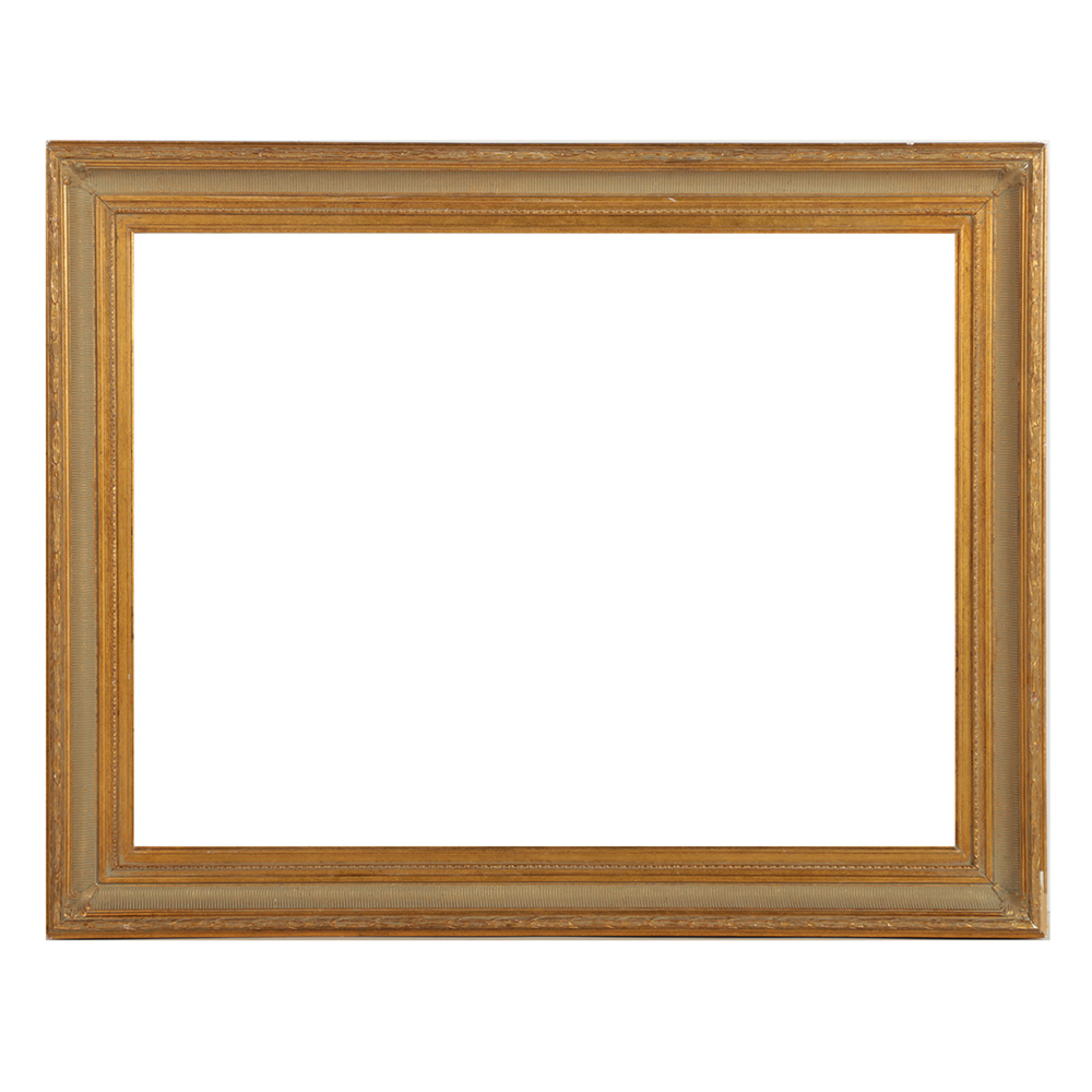 Vintage Gold Tone Wood and Gesso Frame