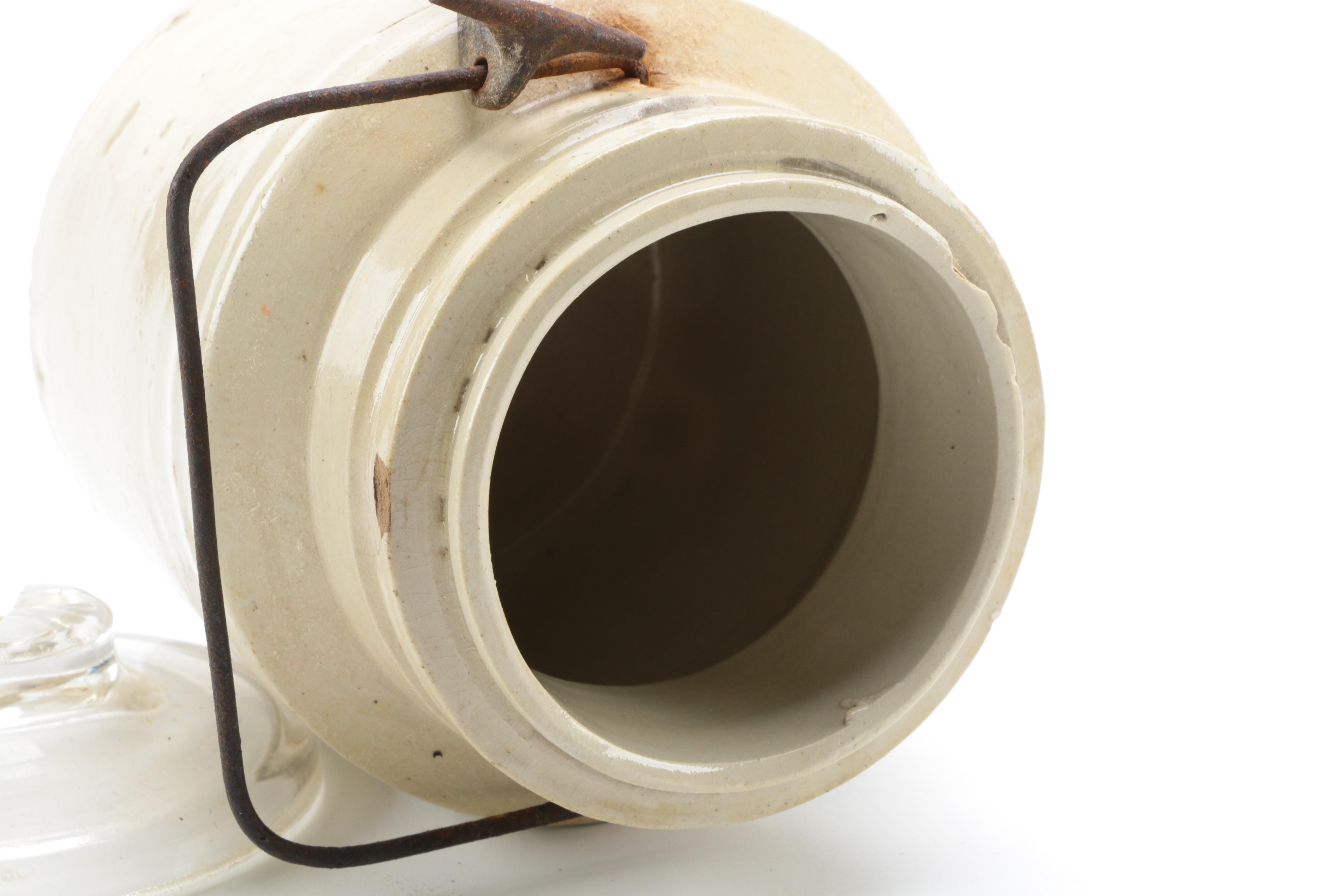 Assortment of Vintage Stoneware Containers