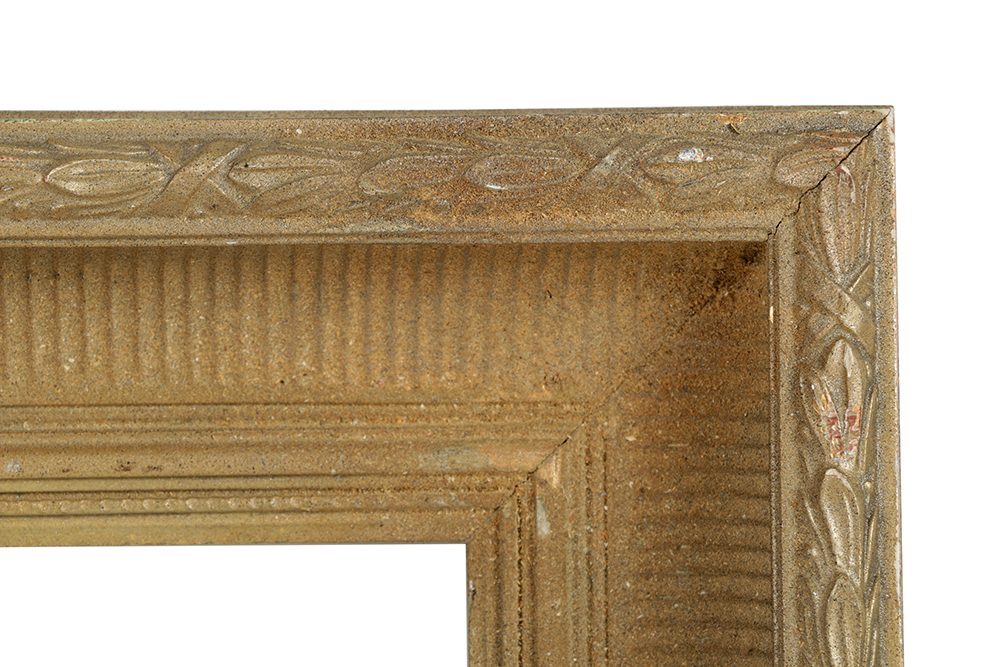 Contemporary Wood and Gesso Frame