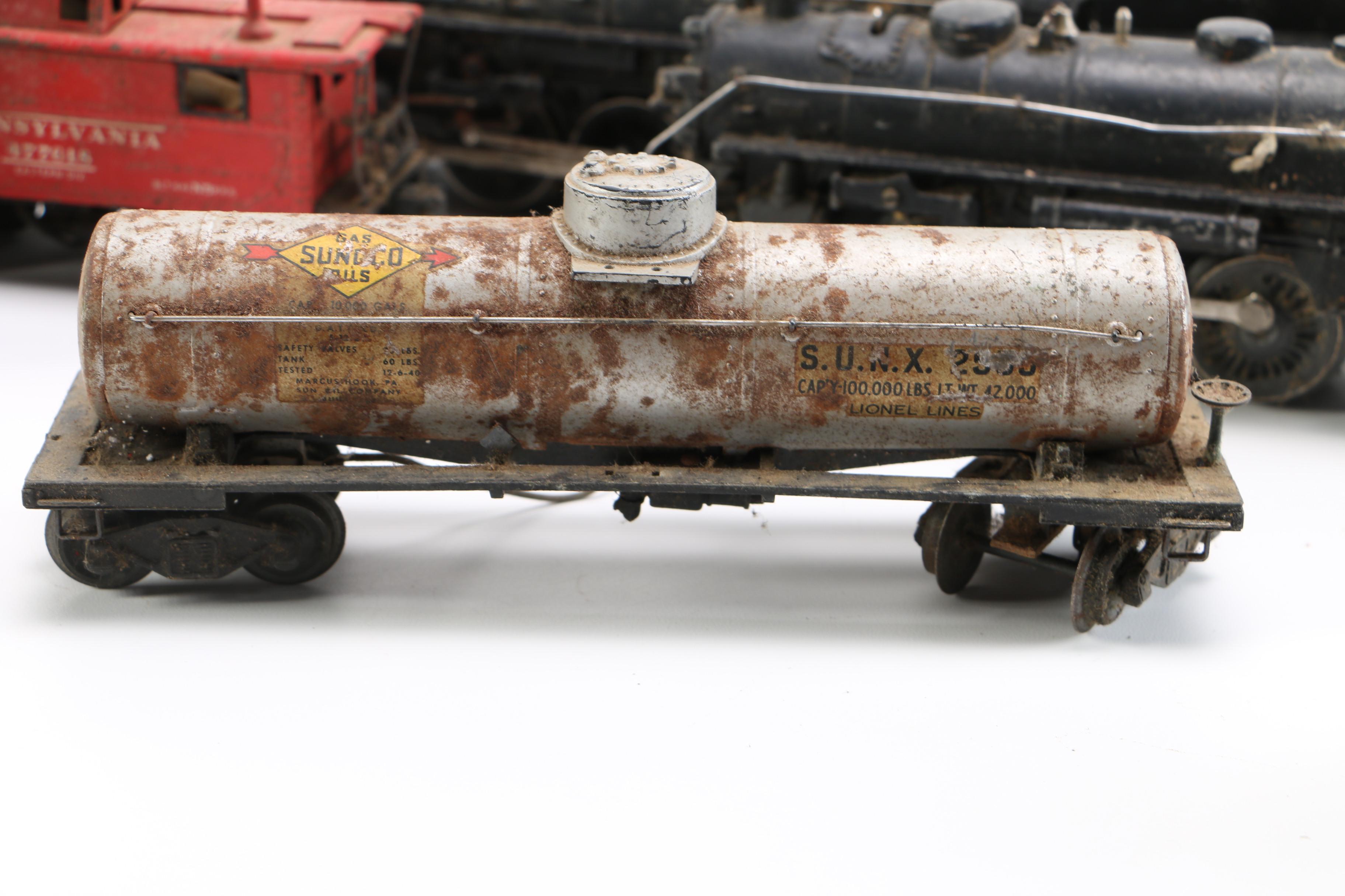 Assortment of Train Cars Including Pre-War Lionel