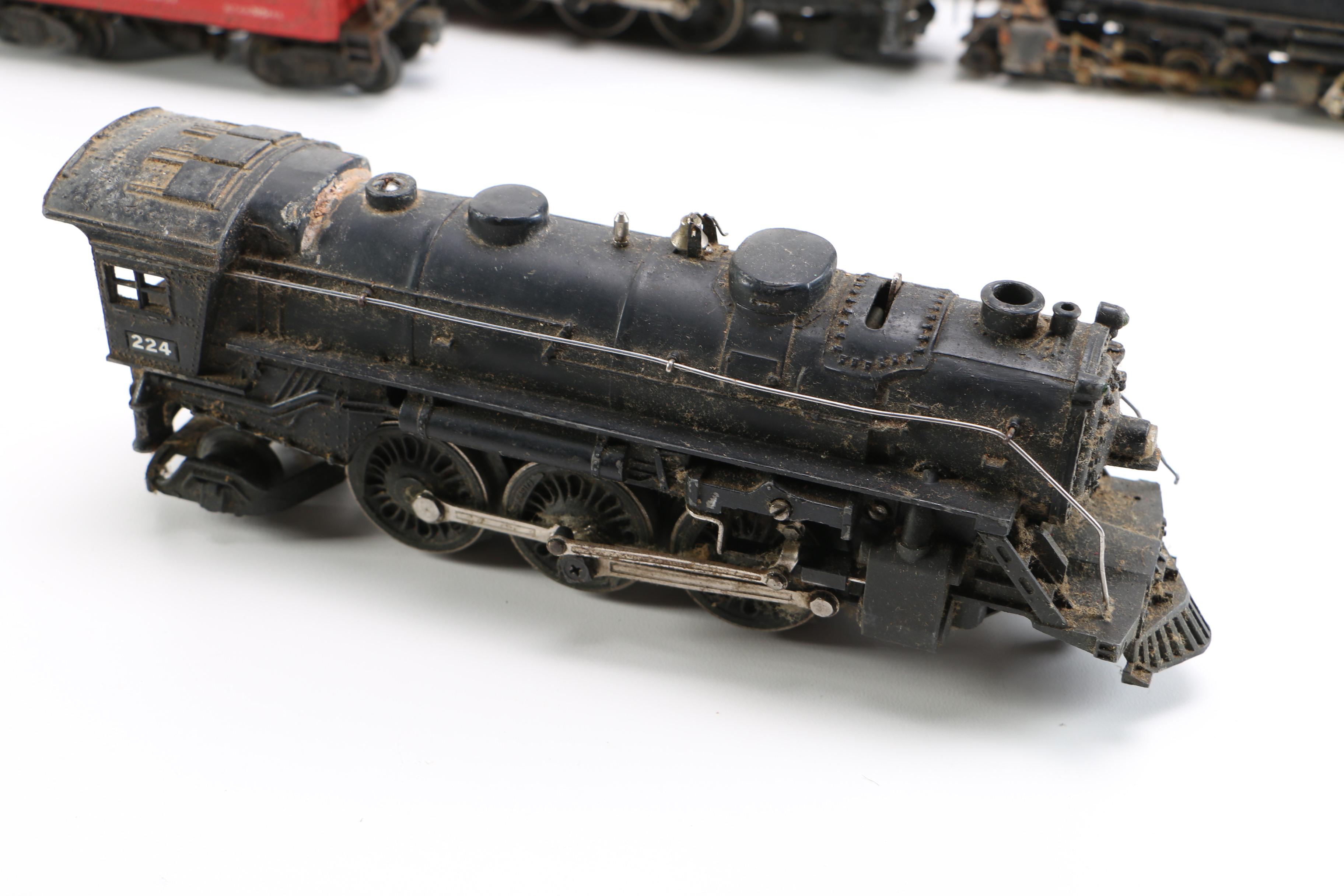 Assortment of Train Cars Including Pre-War Lionel