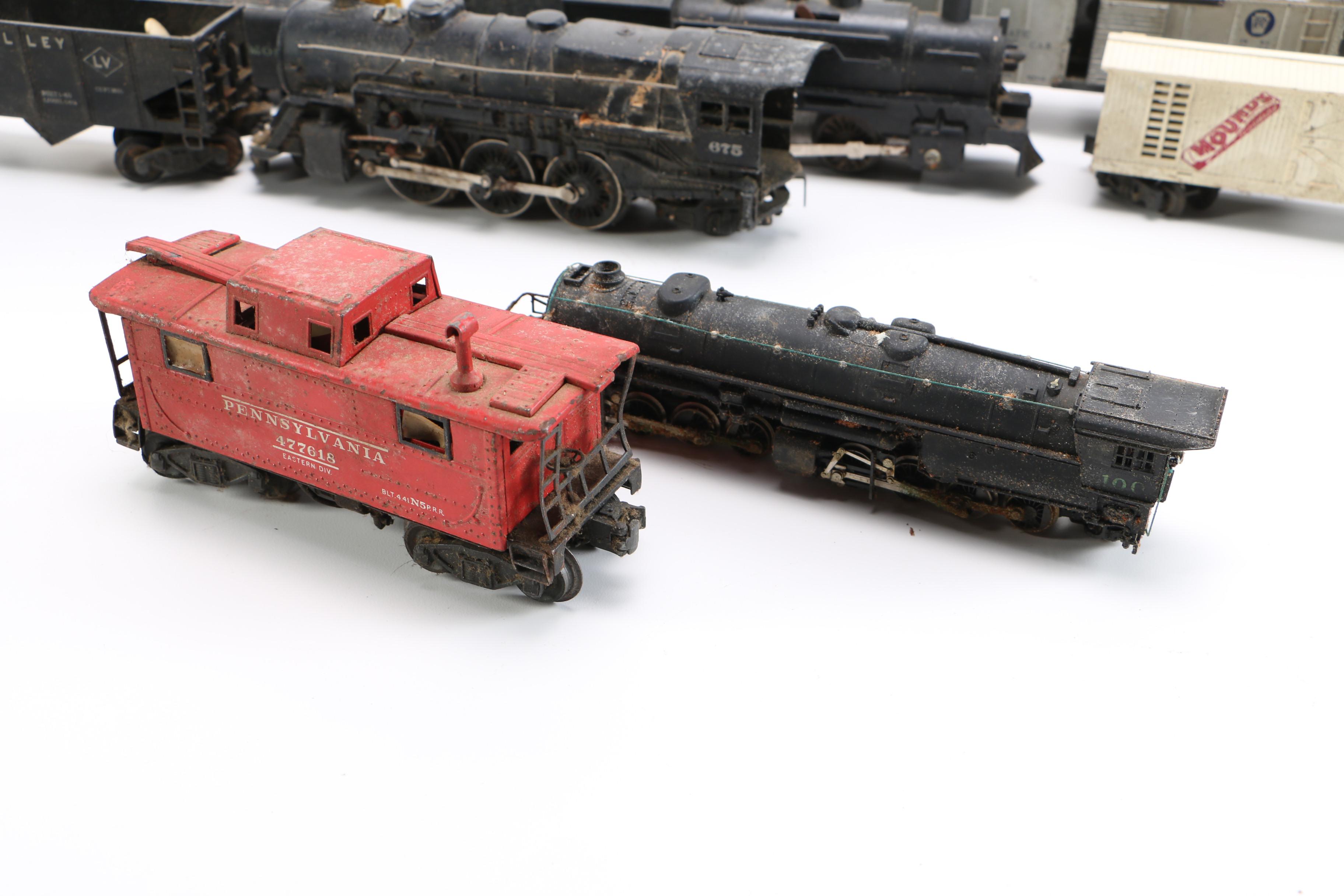Assortment of Train Cars Including Pre-War Lionel