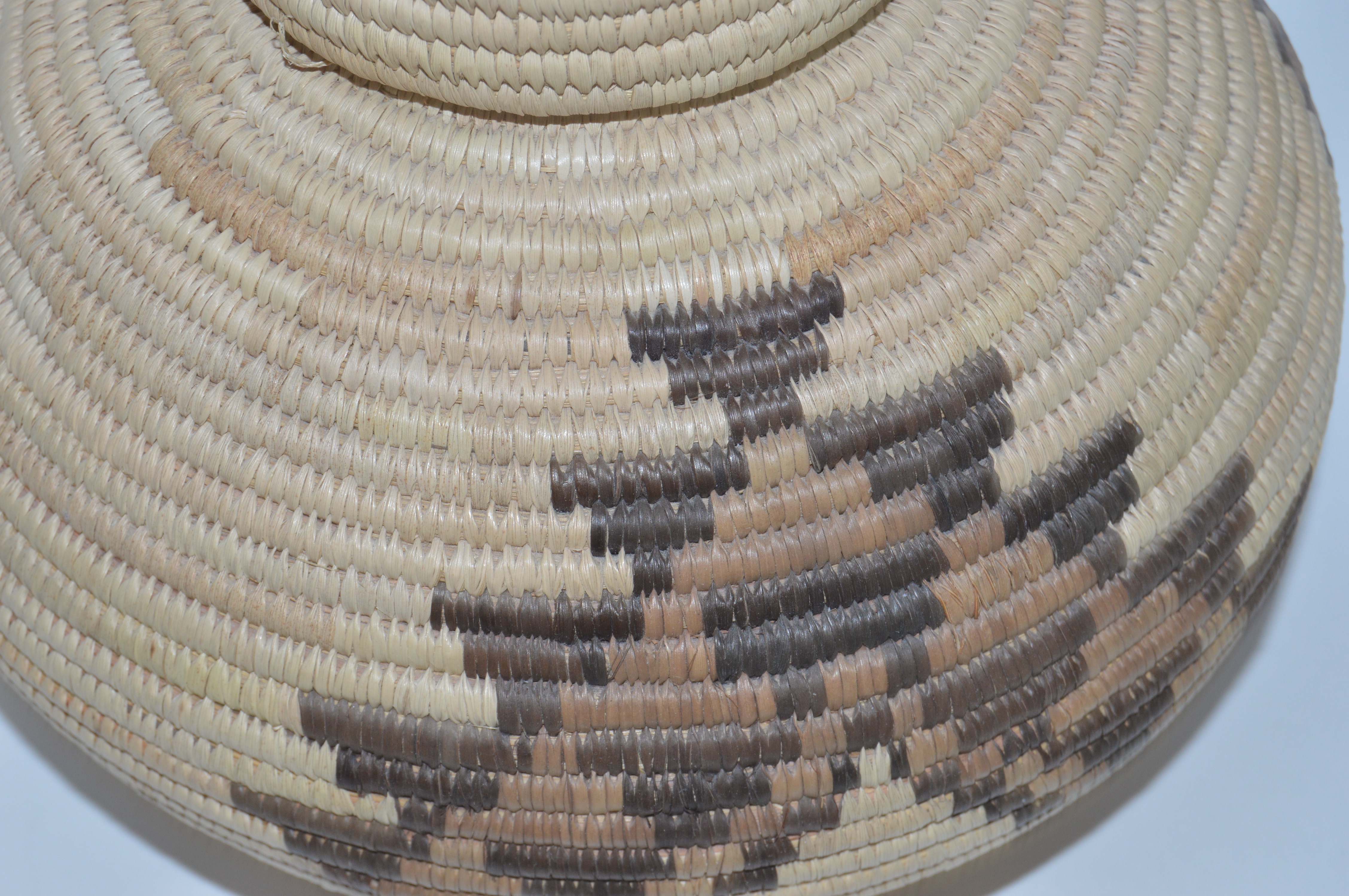 Handwoven Basketry Bowl and Lidded Zulu Basket