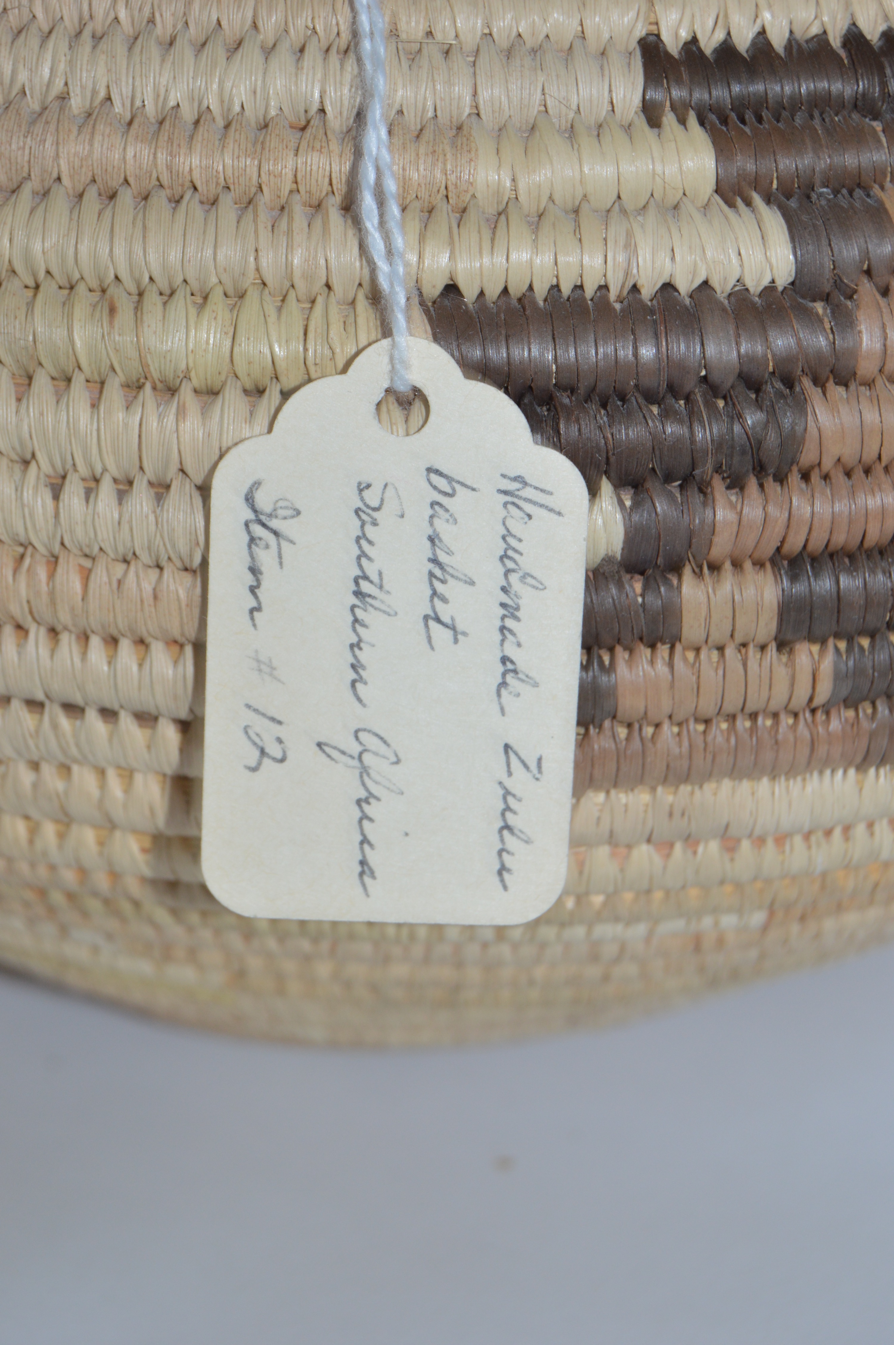 Handwoven Basketry Bowl and Lidded Zulu Basket