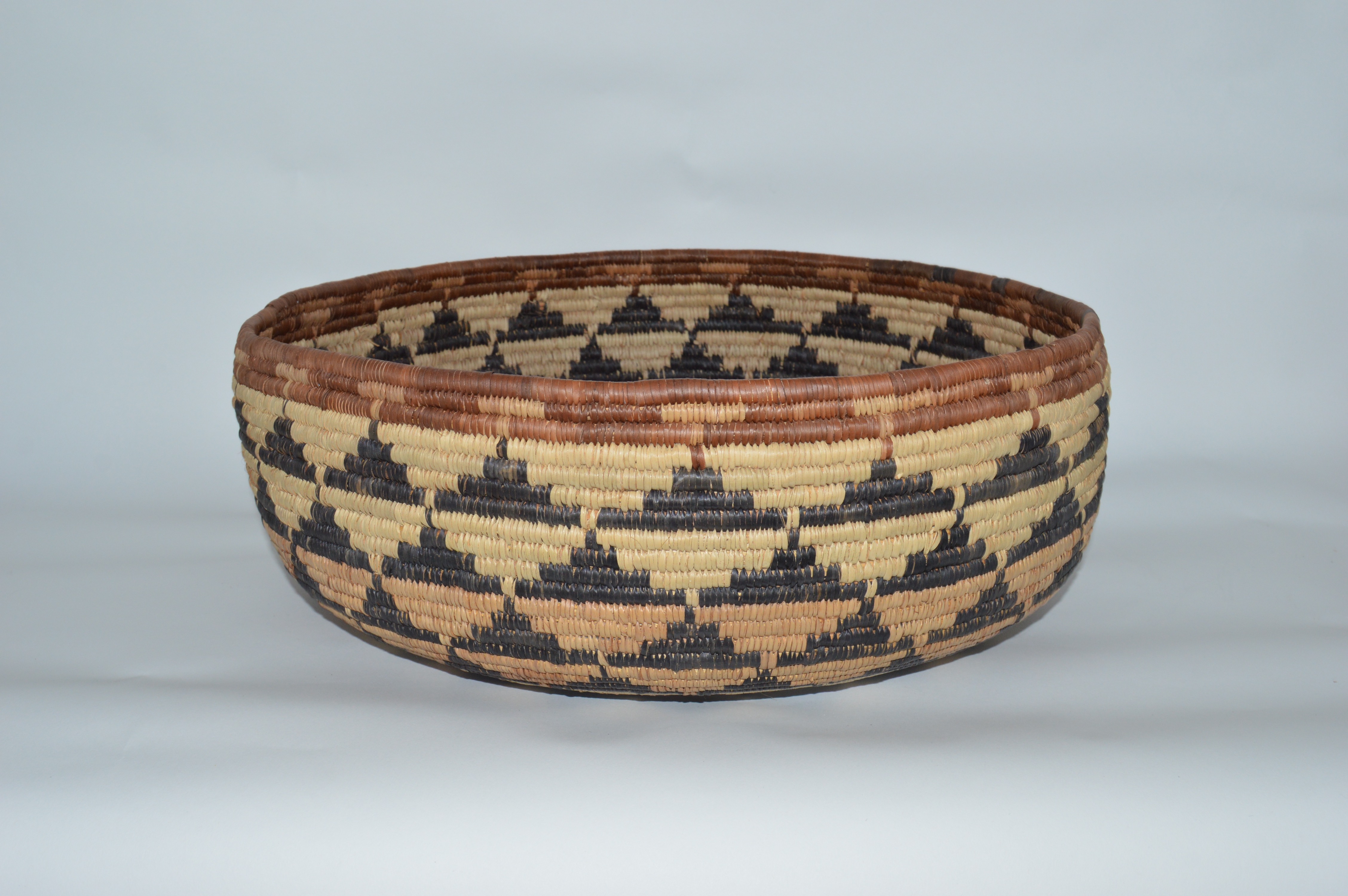 Handwoven Basketry Bowl and Lidded Zulu Basket