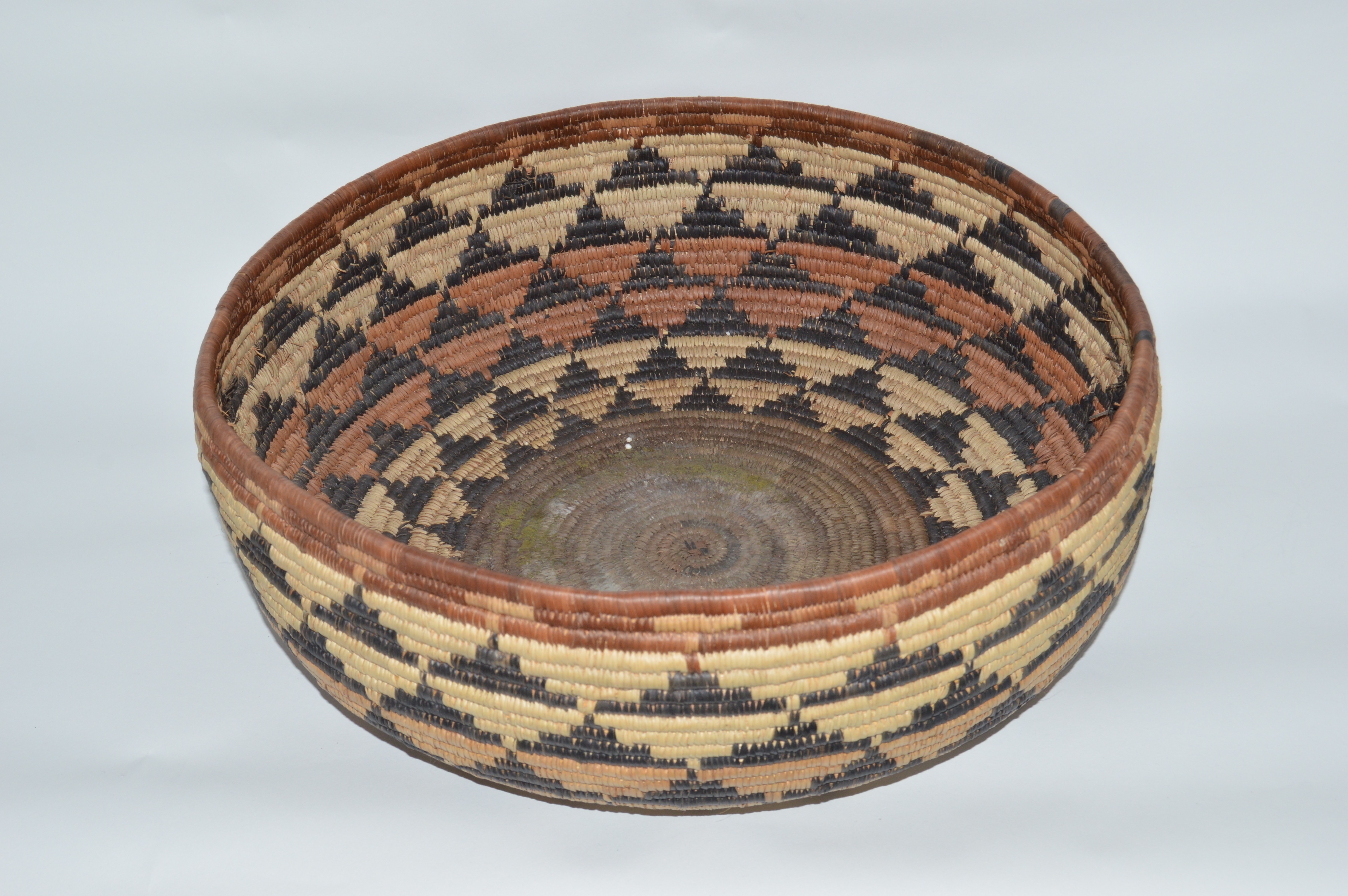 Handwoven Basketry Bowl and Lidded Zulu Basket