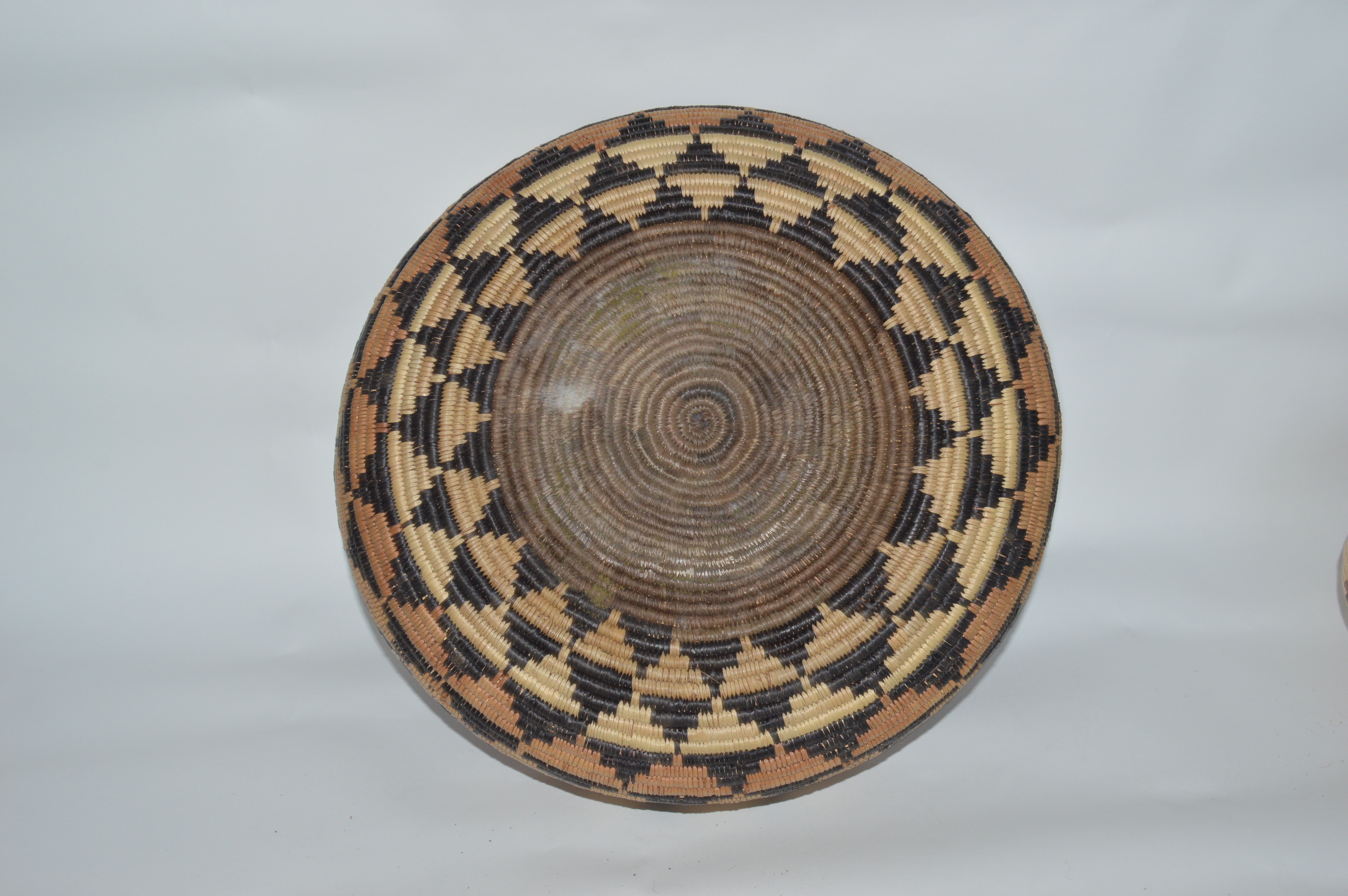 Handwoven Basketry Bowl and Lidded Zulu Basket