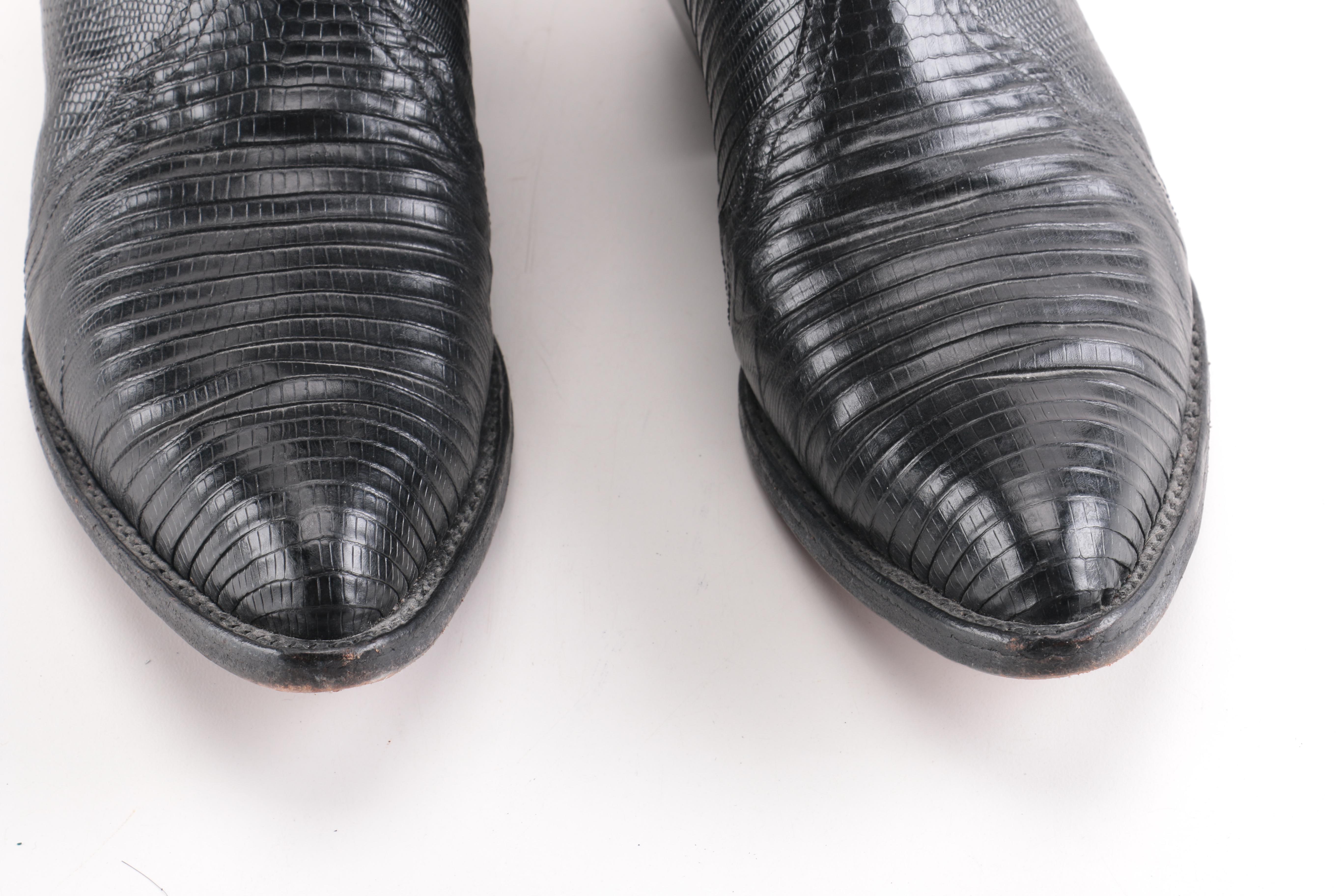 Larry Mahan's Leather Calf Cowboy Boots