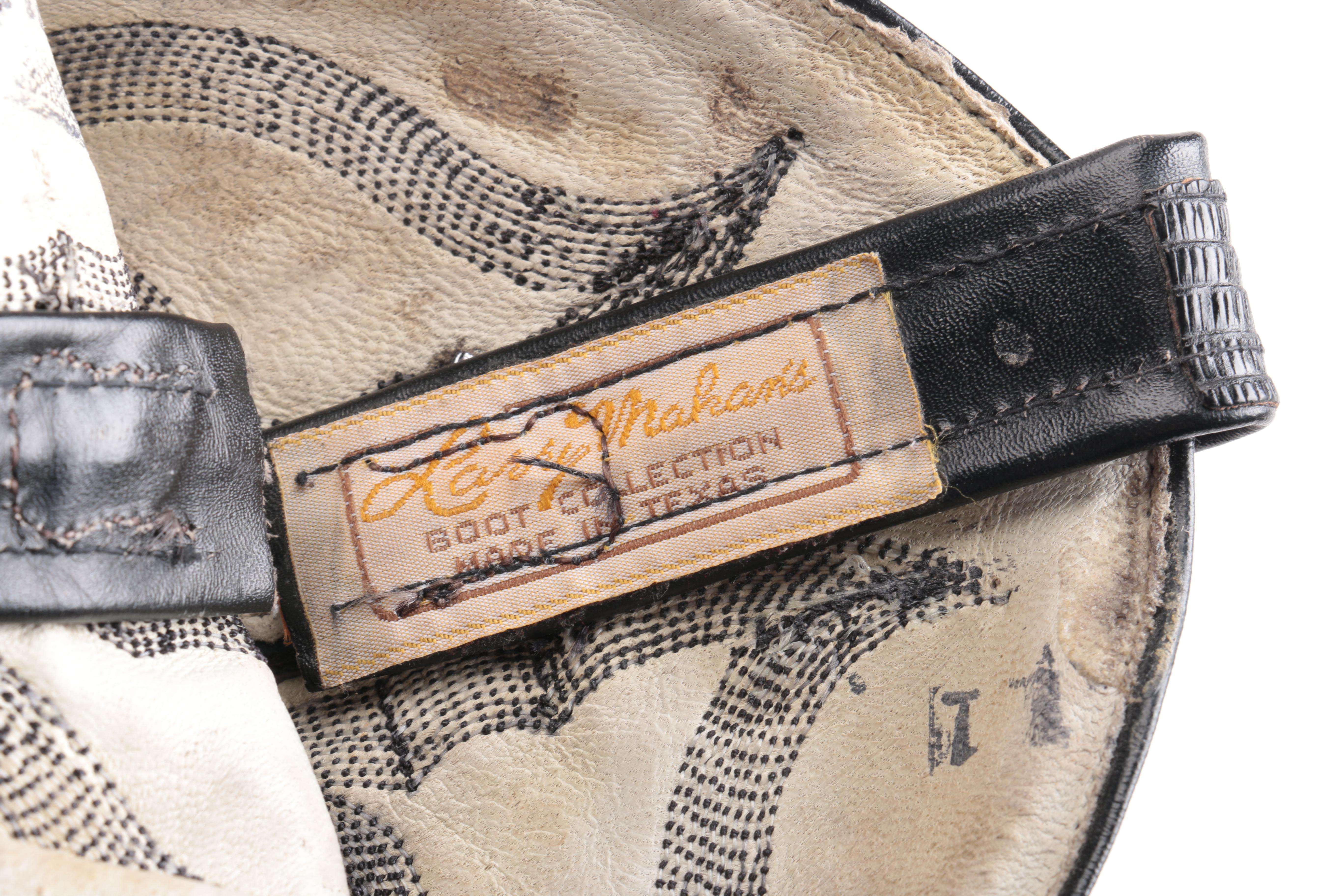 Larry Mahan's Leather Calf Cowboy Boots