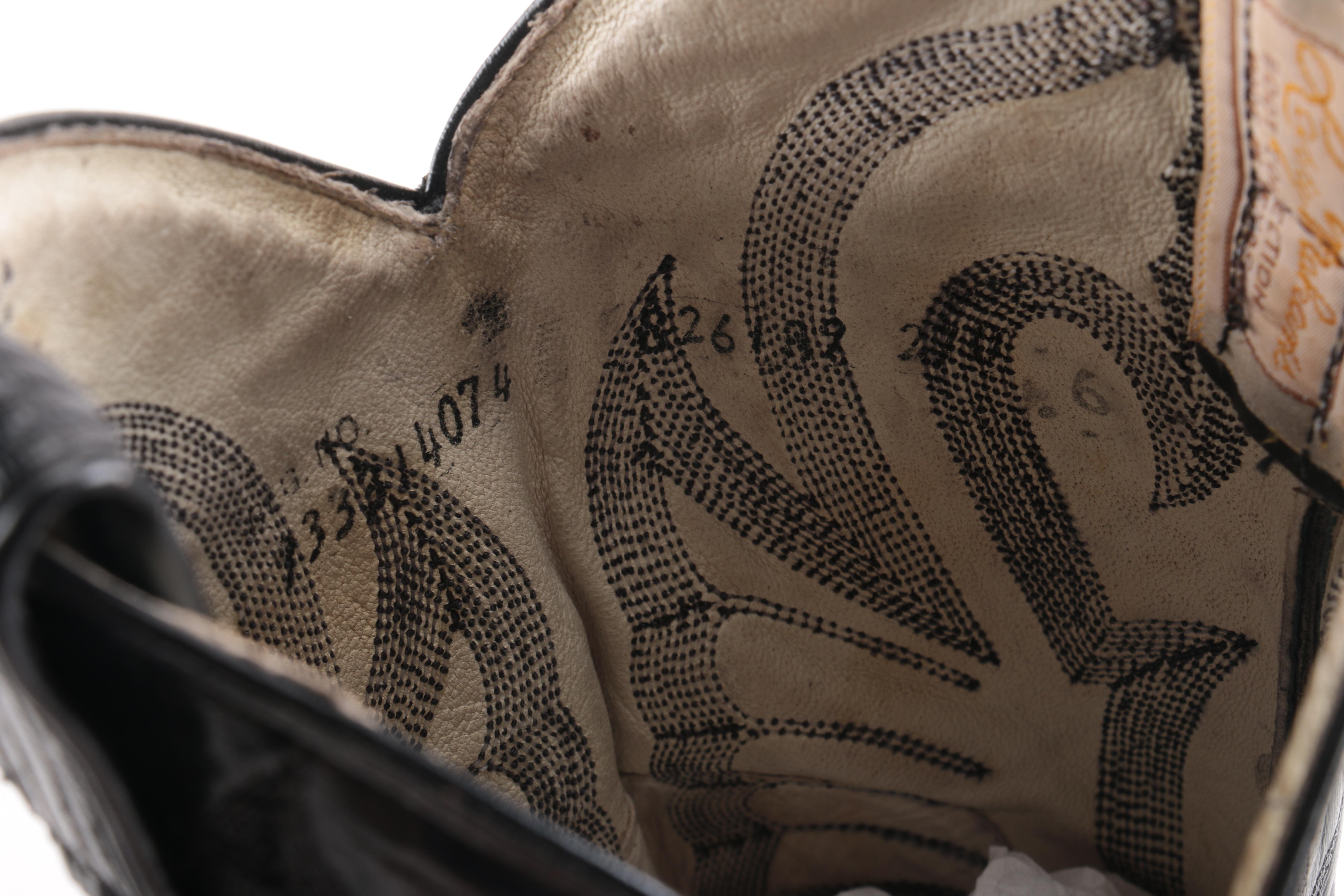 Larry Mahan's Leather Calf Cowboy Boots