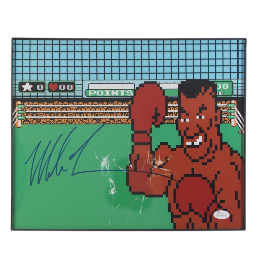 Mike Tyson Signed Nintendo "Punch Out" Still Frame  - JSA COA