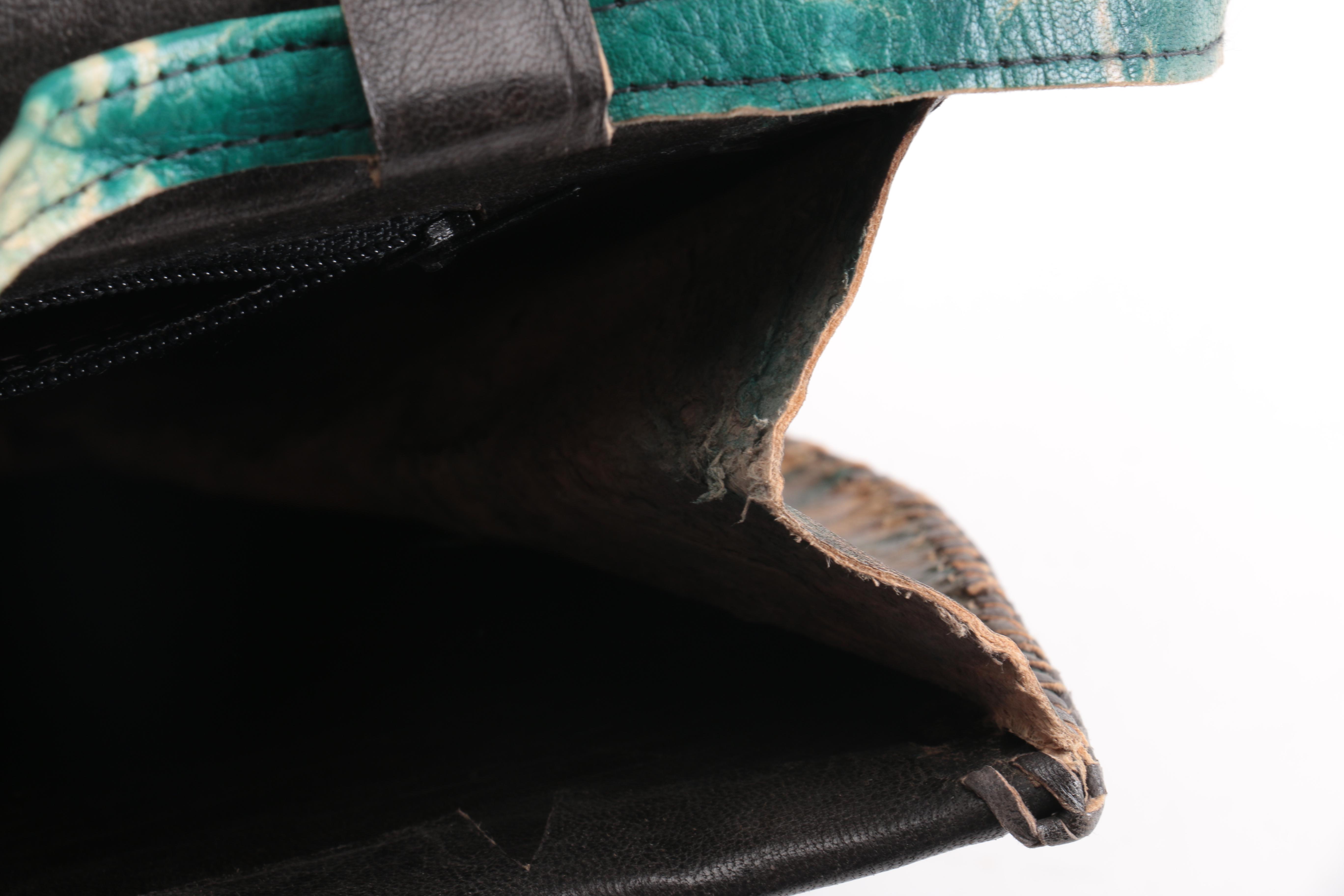 Leather Watercolor Style Crossbody