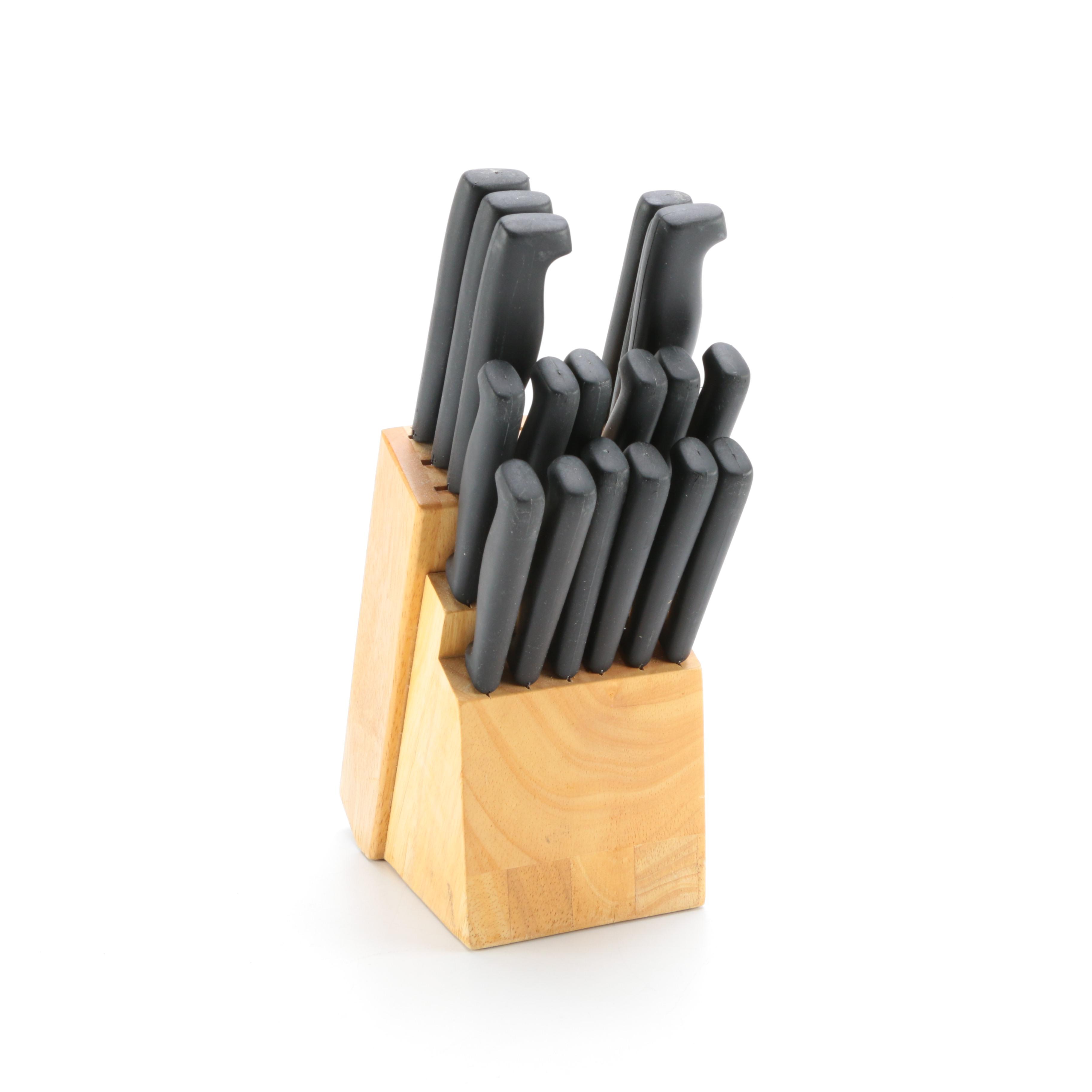 Regent Sheffield Knife Set in Wood Block
