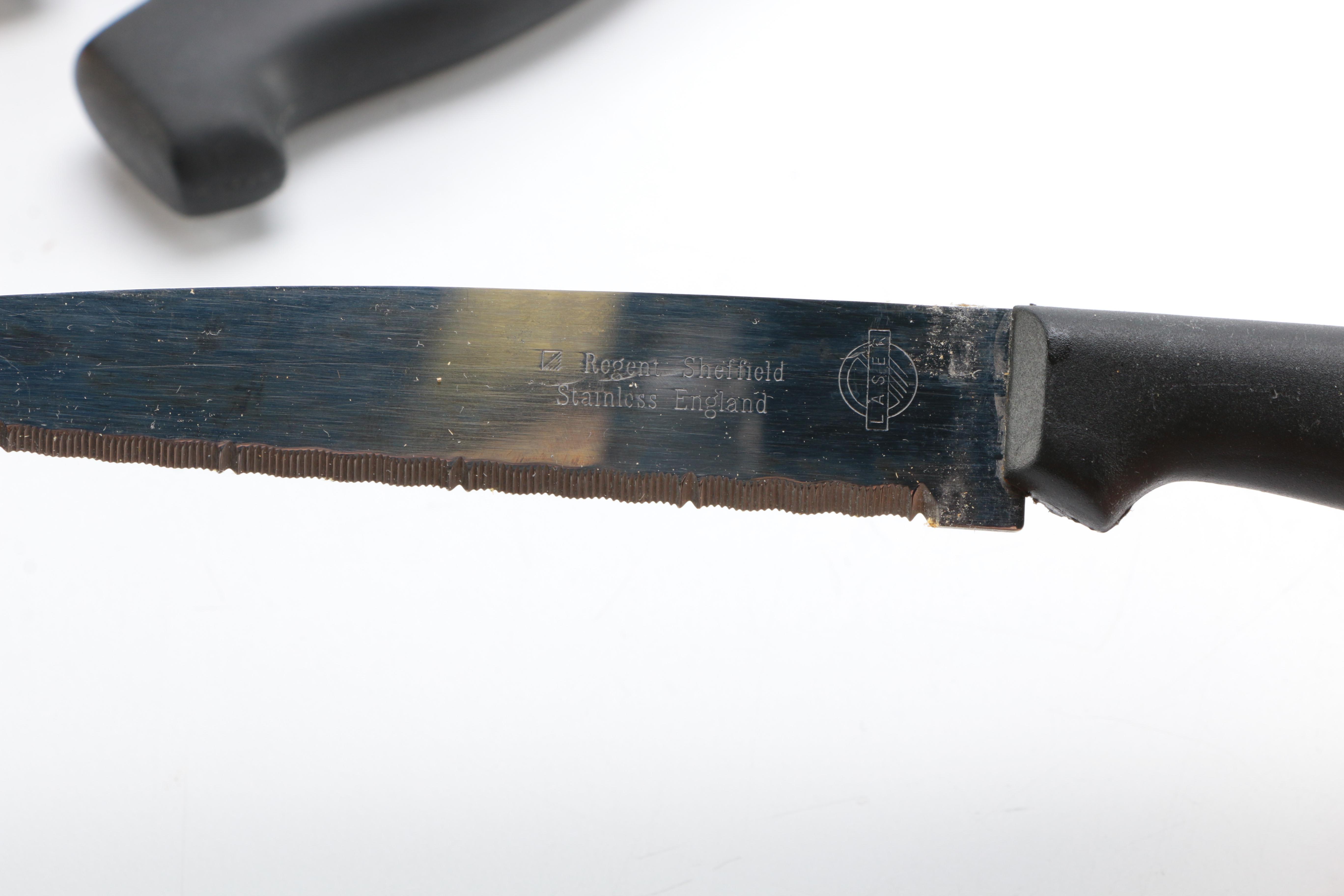 Regent Sheffield Knife Set in Wood Block