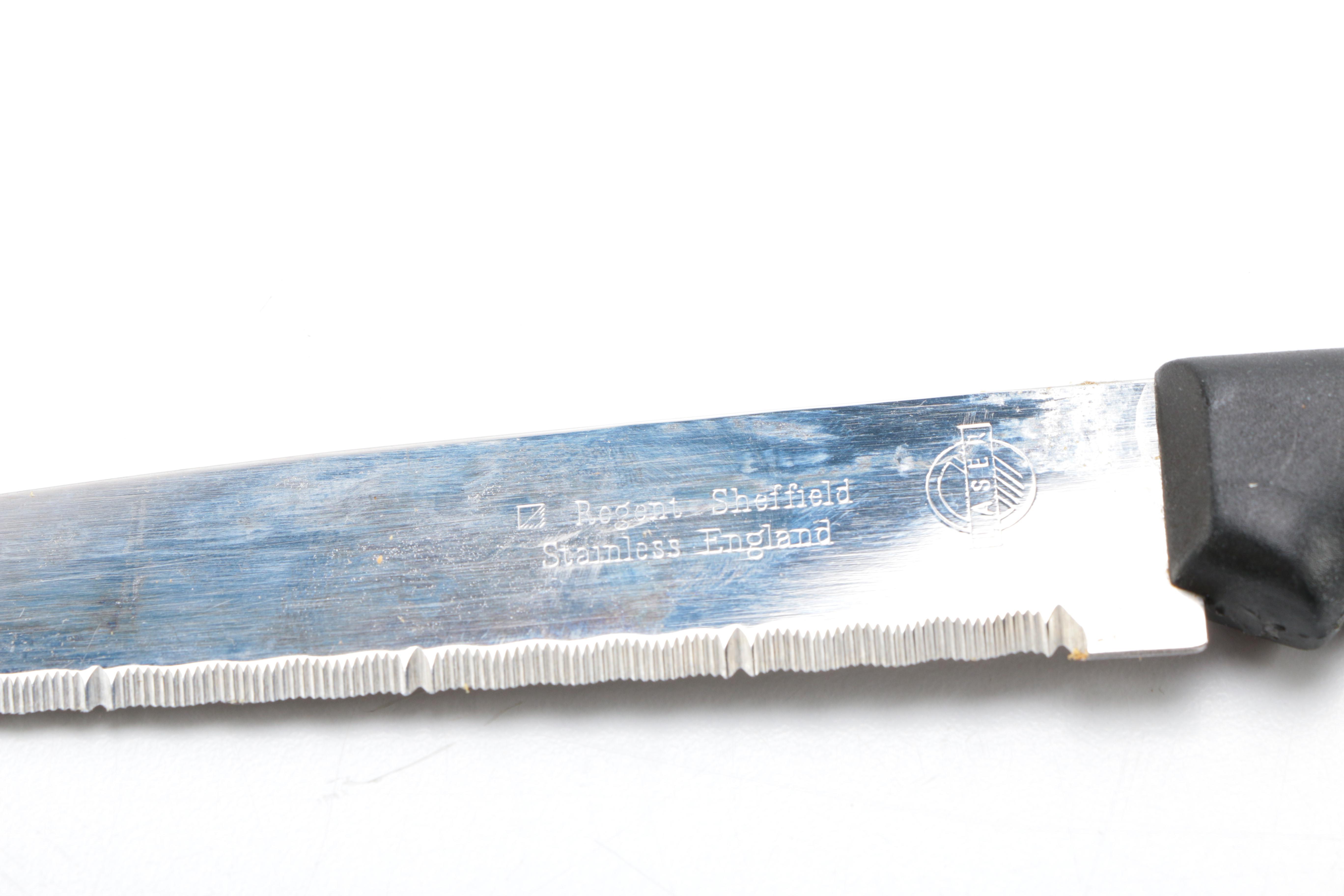 Regent Sheffield Knife Set in Wood Block