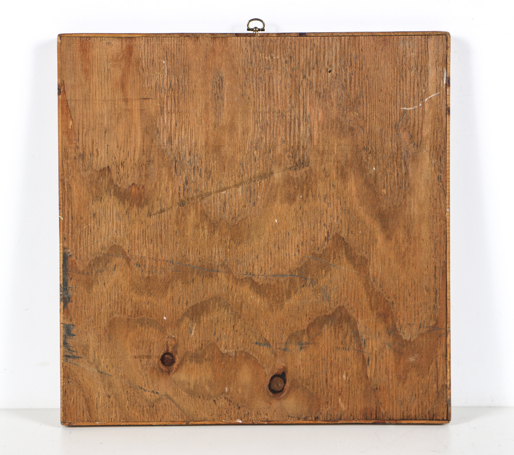 Folk Art Stenciled and Hand Painted Pachisi Game Board