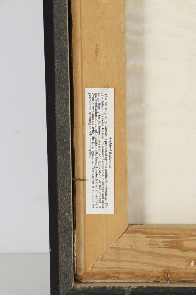 George A. Peterson Oil Portrait on Canvas of a Man