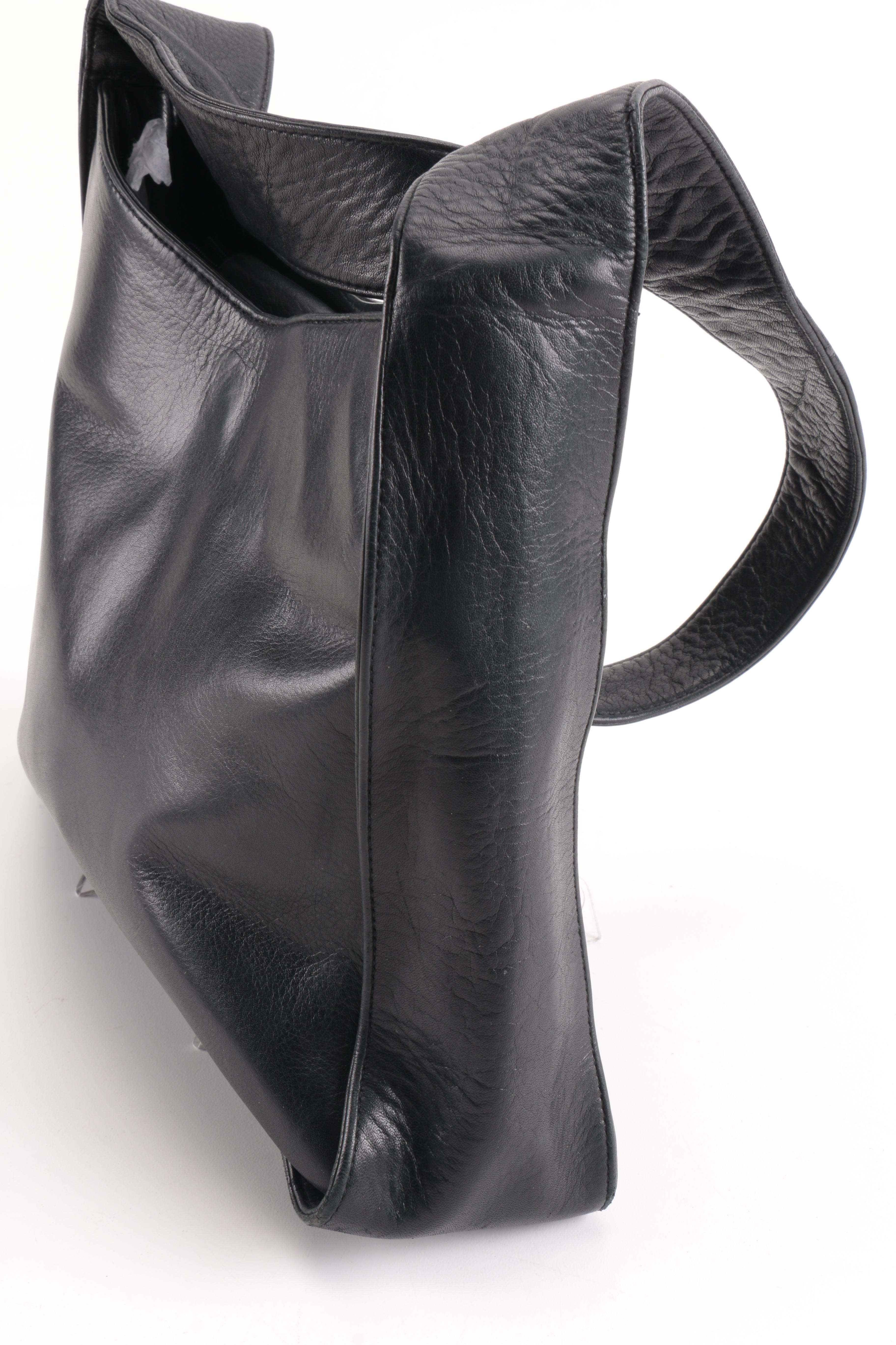 Perlina and Banana Republic Leather Handbags