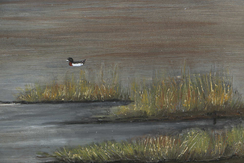 Oil Painting on Board of Mountainous Landscape