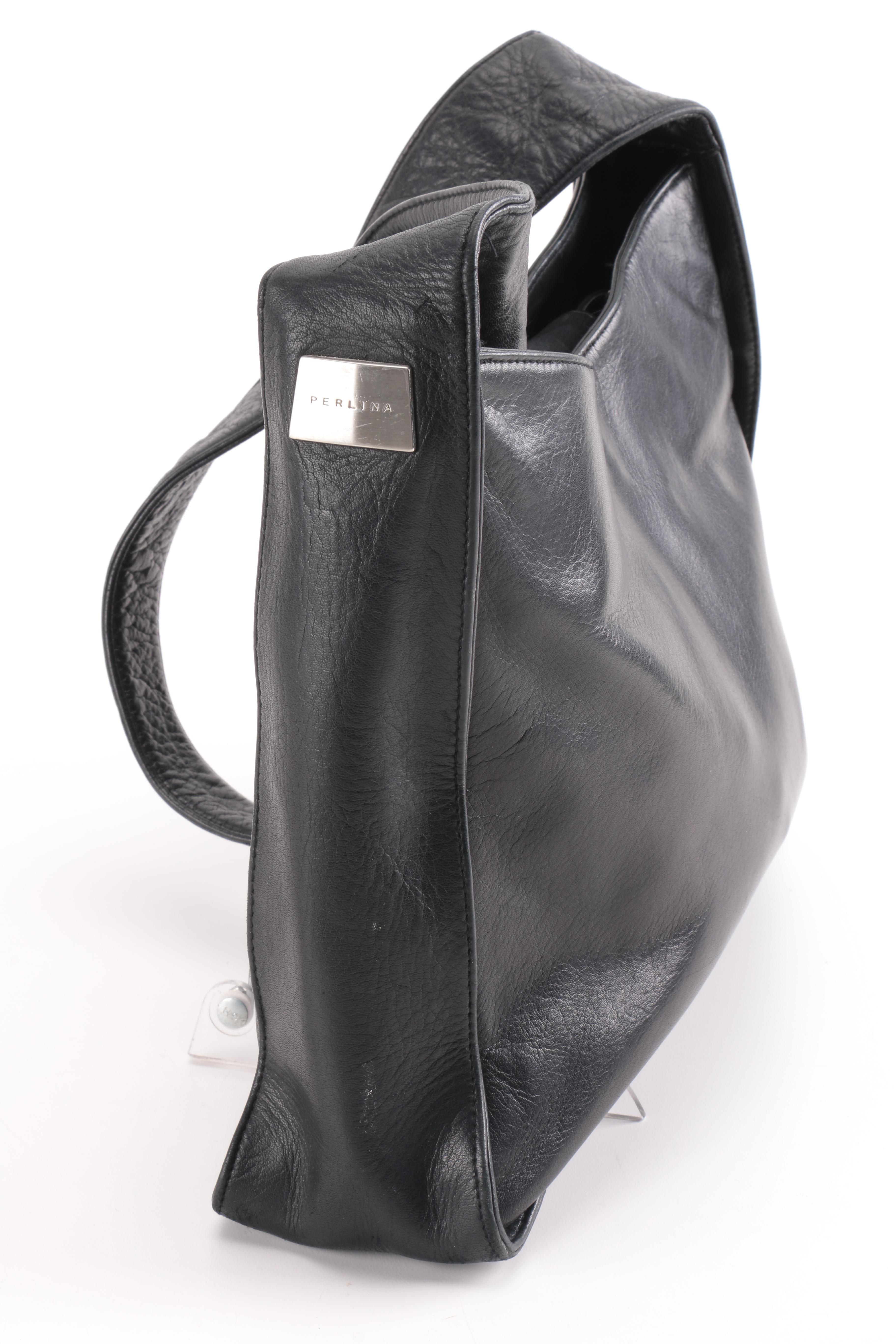 Perlina and Banana Republic Leather Handbags