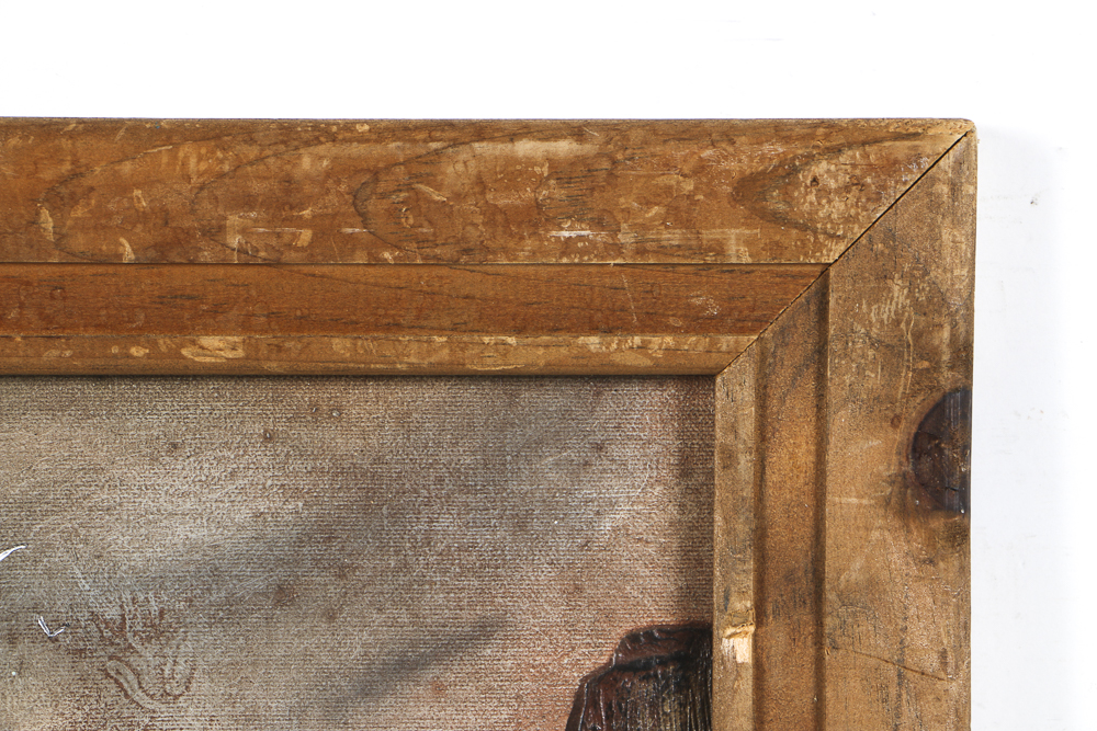 Oil Painting on Board of Mountainous Landscape