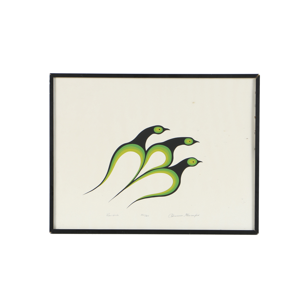 Clemence Wescoupe Limited Edition Serigraph on Paper "Rainbirds"