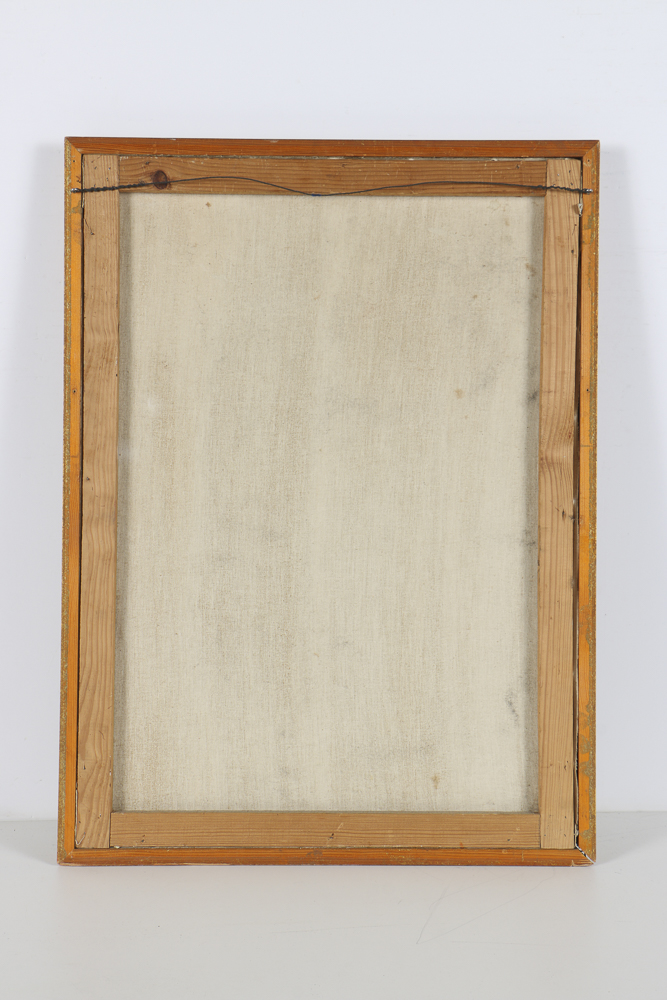 Oil Painting on Canvas of Figurative Cityscape