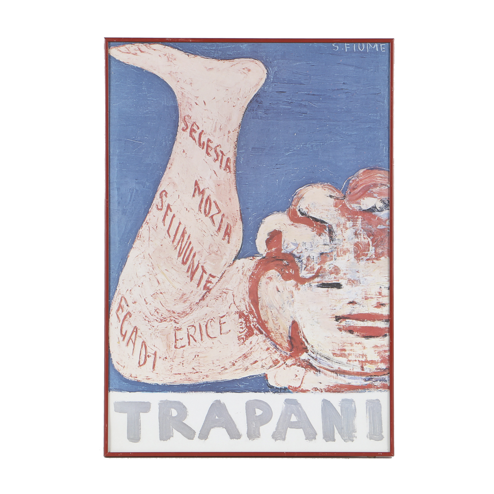Offset Lithograph After Salvatore Fiume's "Trapani"