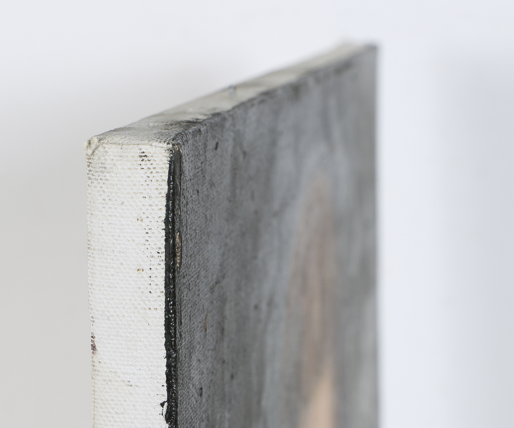 1995 Oil Portrait on Canvas of Man Dressed in Armor