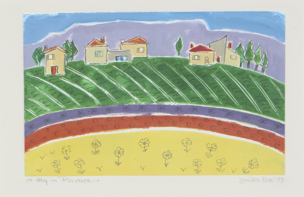 Judie Bor Relief Print on Paper "A Day in Provence"