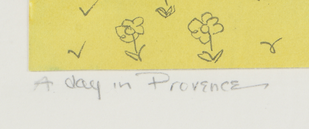 Judie Bor Relief Print on Paper "A Day in Provence"