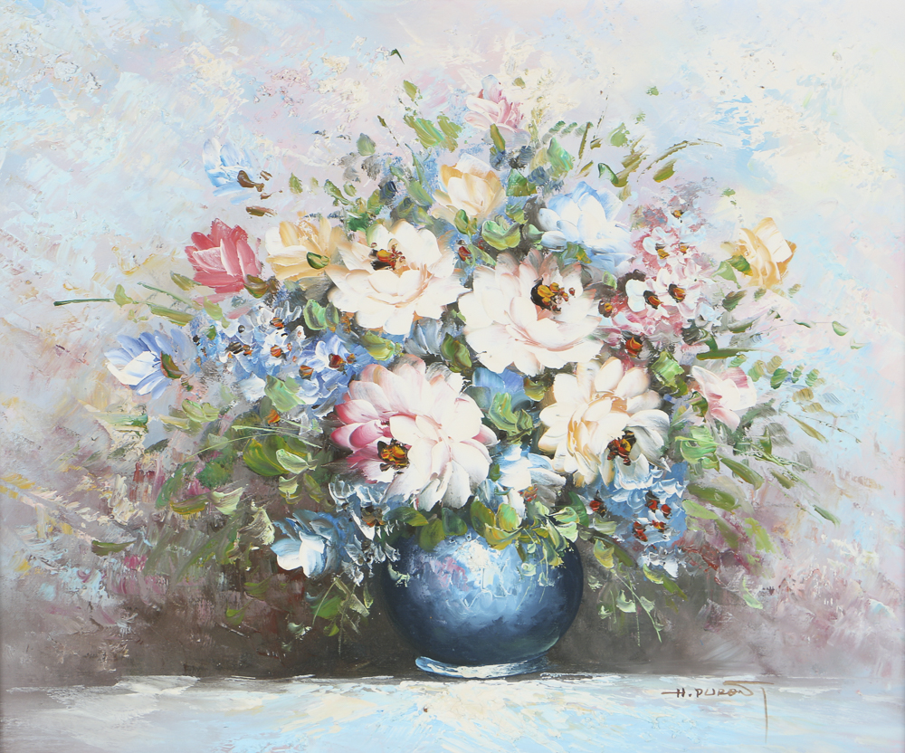 Oil on Canvas Floral Still Life