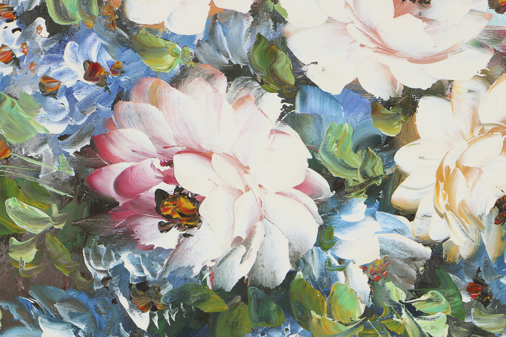 Oil on Canvas Floral Still Life