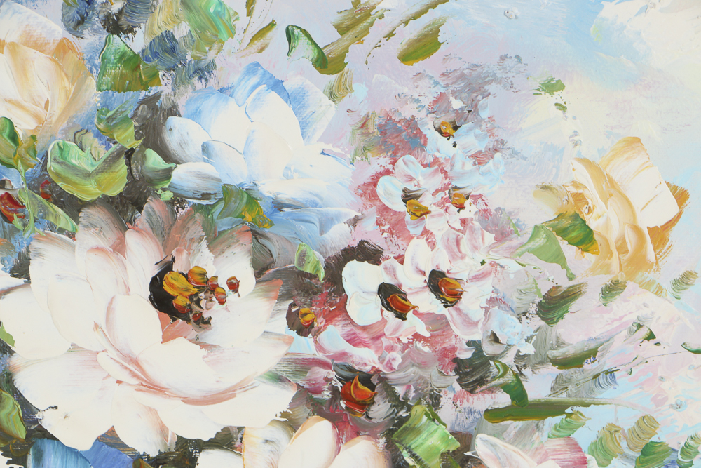 Oil on Canvas Floral Still Life