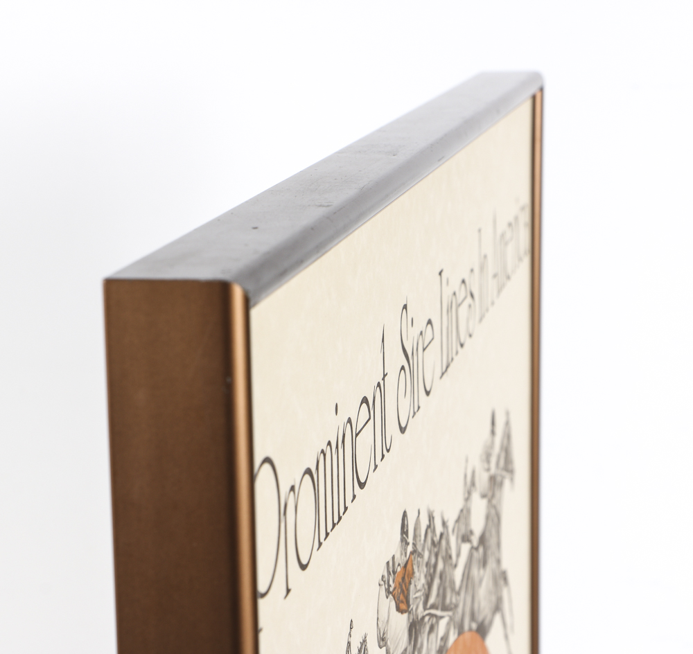 Offset Lithograph Poster "Prominent Sire Lines In America"